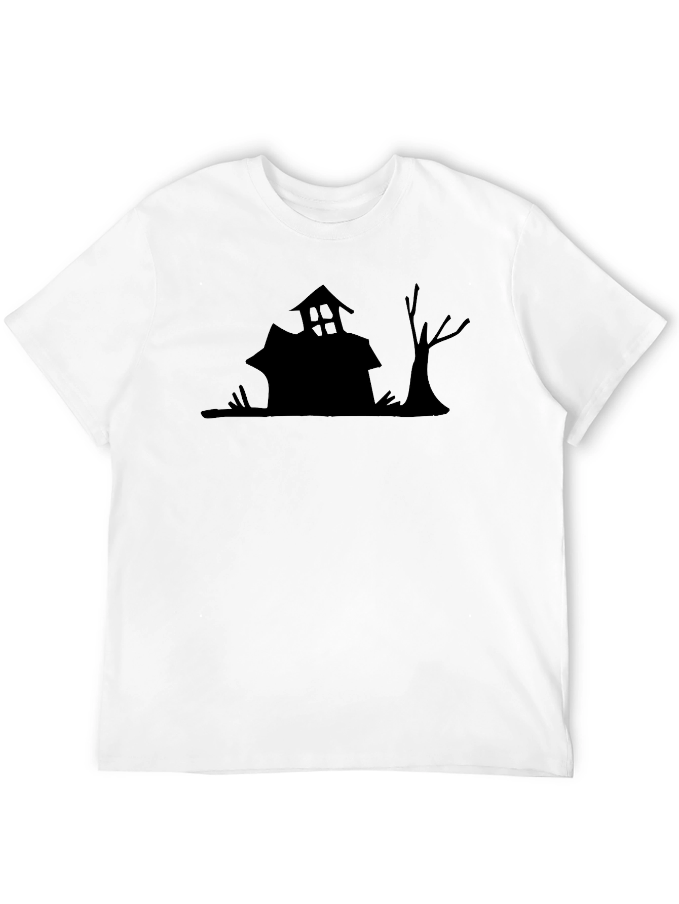 Spooky House Graphic Tee - Halloween Shirt