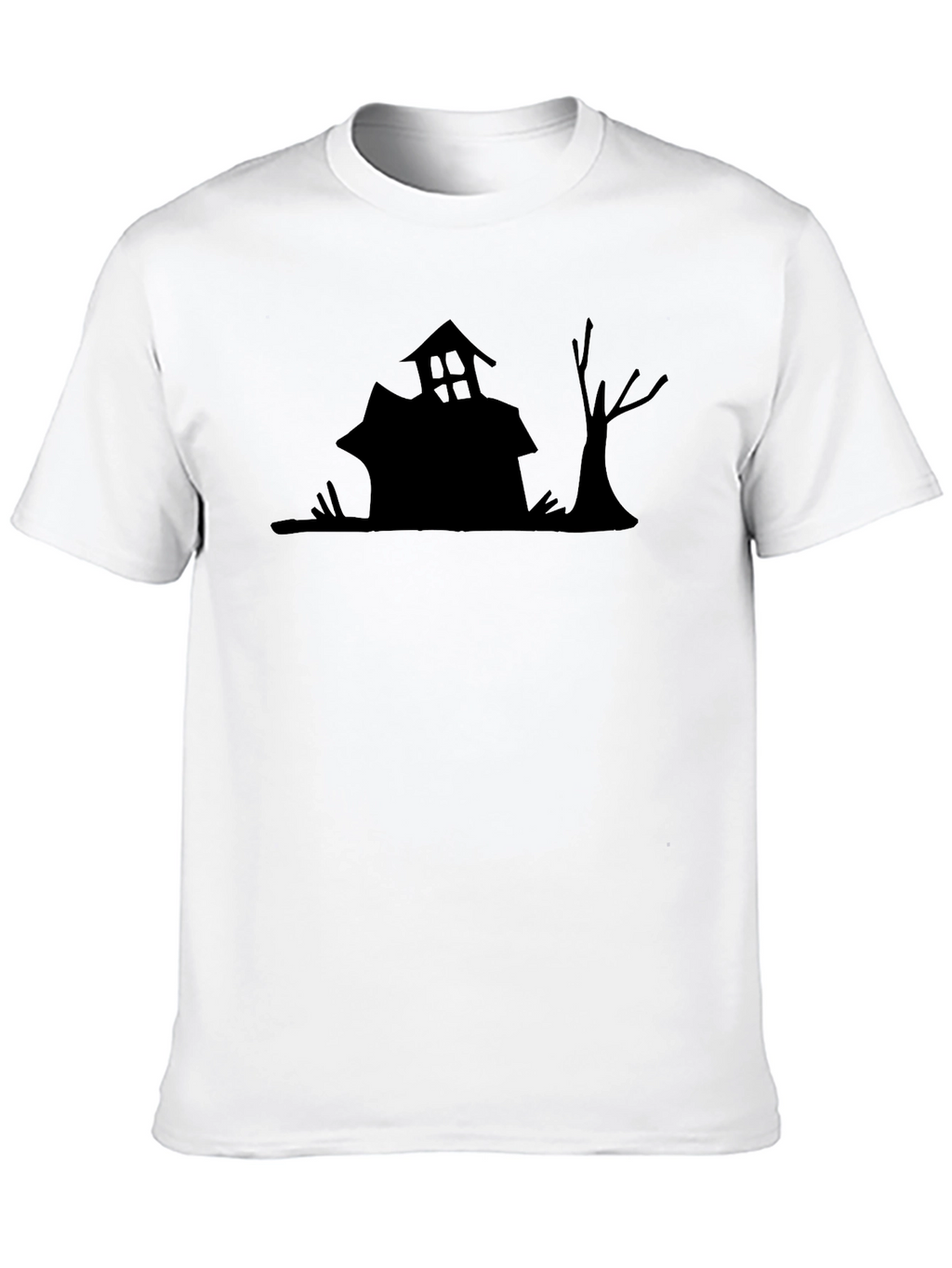 Spooky House Graphic Tee - Halloween Shirt