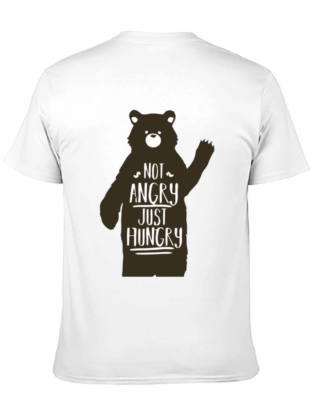 Not Angry Just Hungry Bear Graphic T-Shirt