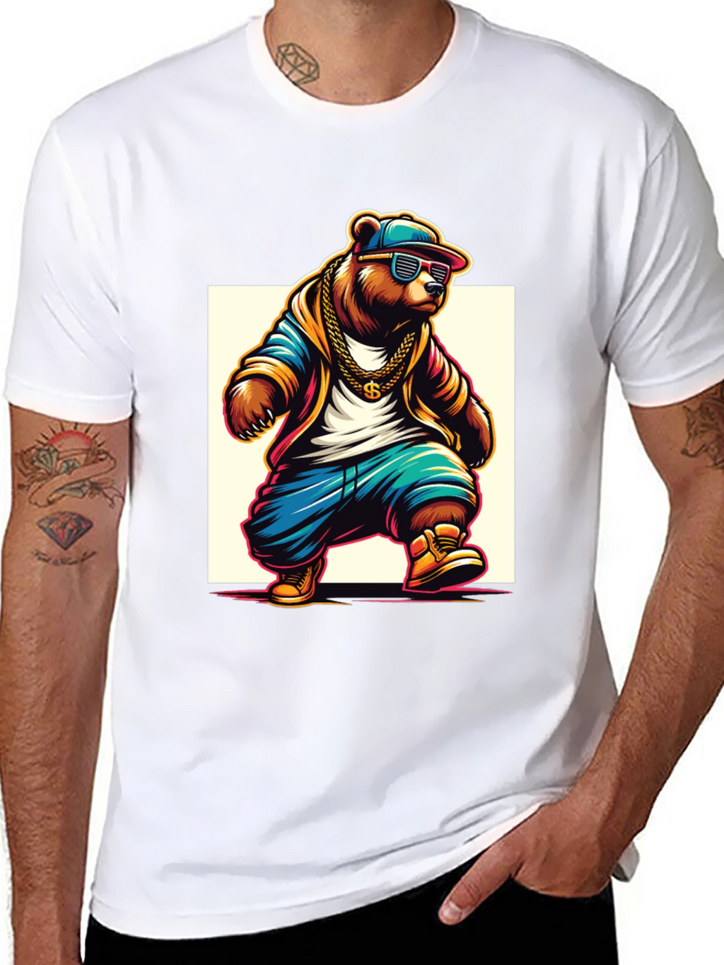 Cool Bear Hip Hop Graphic Tee