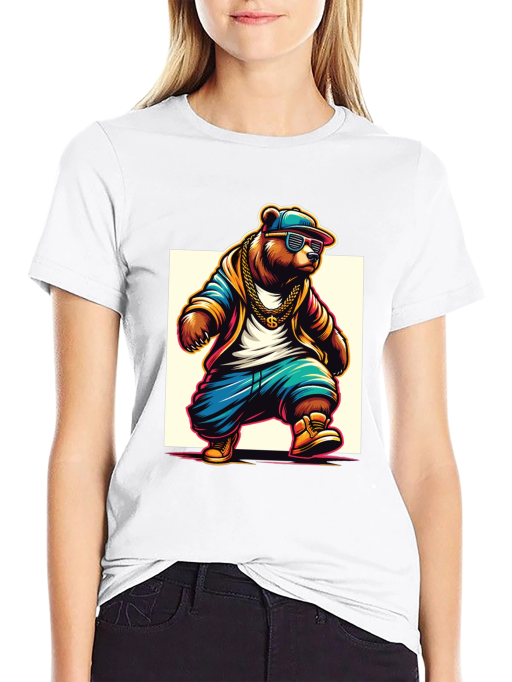 Cool Bear Hip Hop Graphic Tee