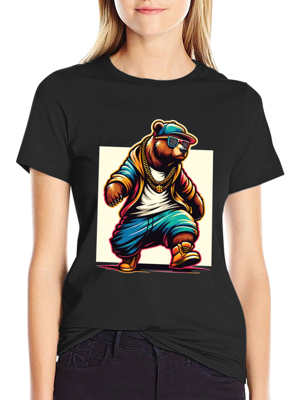 Cool Bear Hip Hop Graphic Tee
