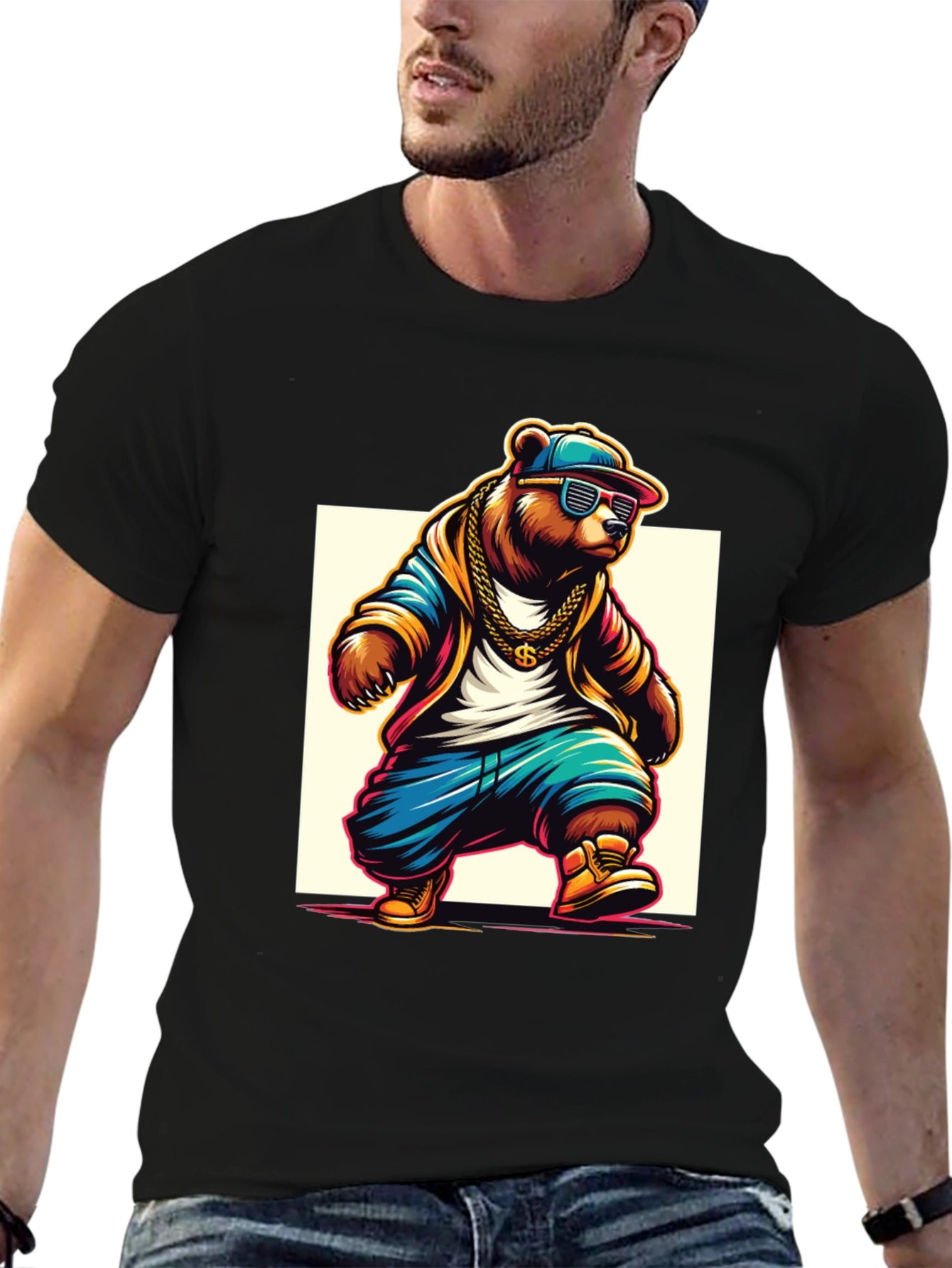Cool Bear Hip Hop Graphic Tee