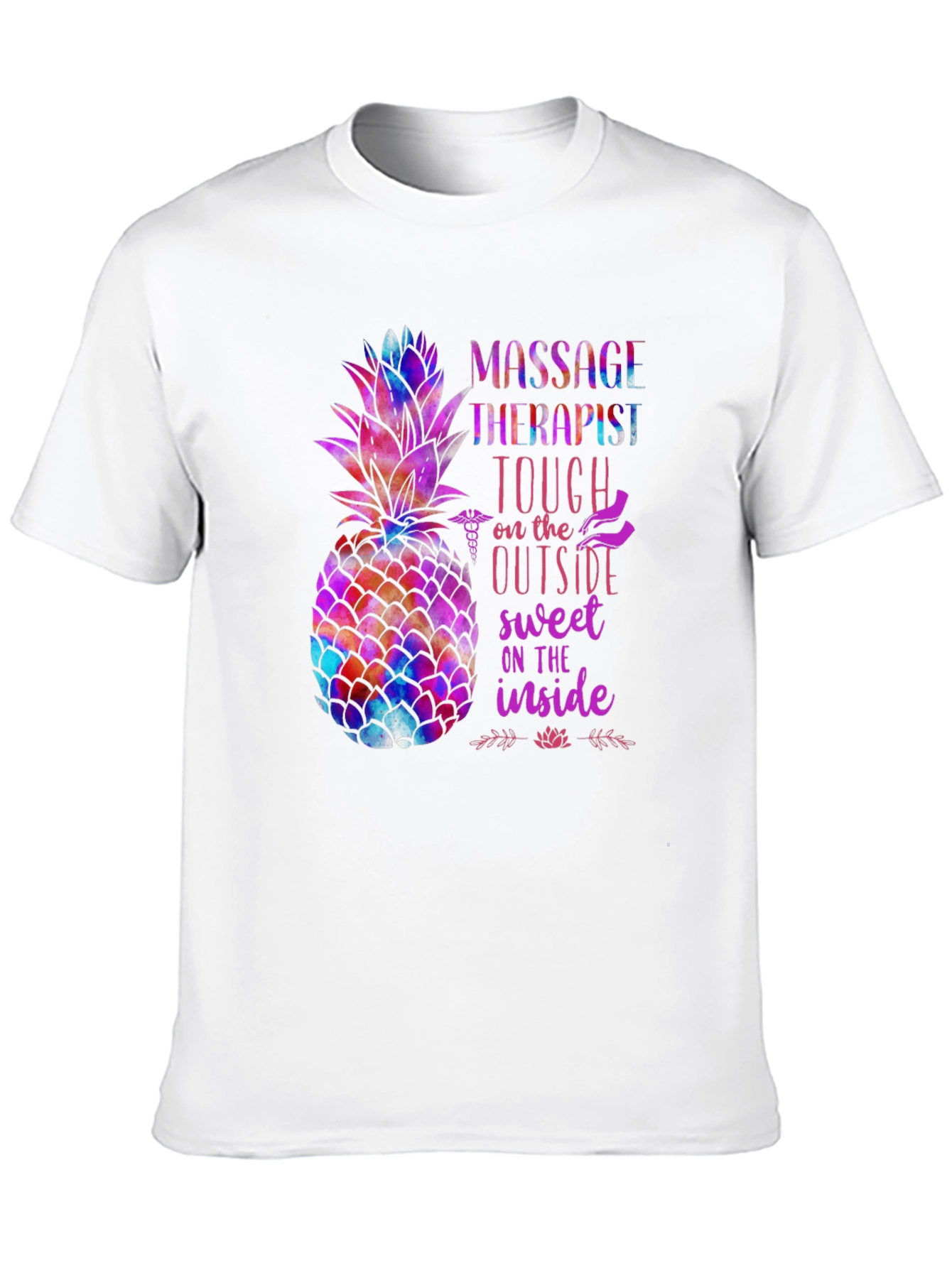 Massage Therapist Pineapple Graphic Tee