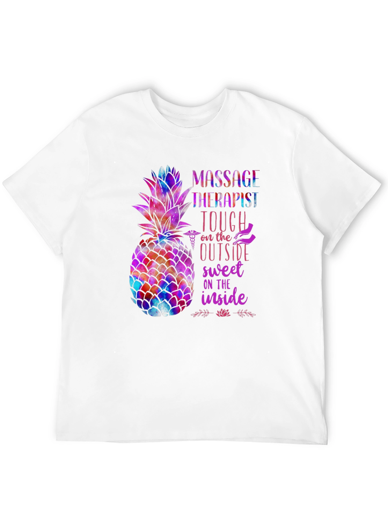 Massage Therapist Pineapple Graphic Tee