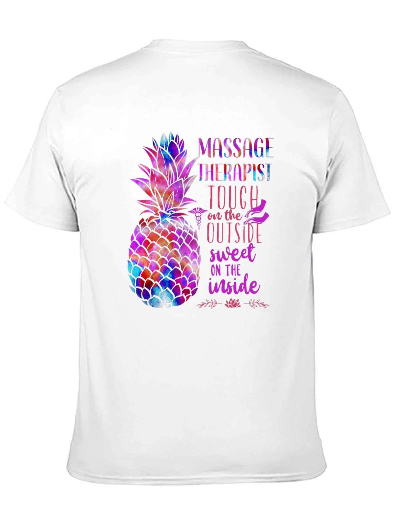 Massage Therapist Pineapple Graphic Tee