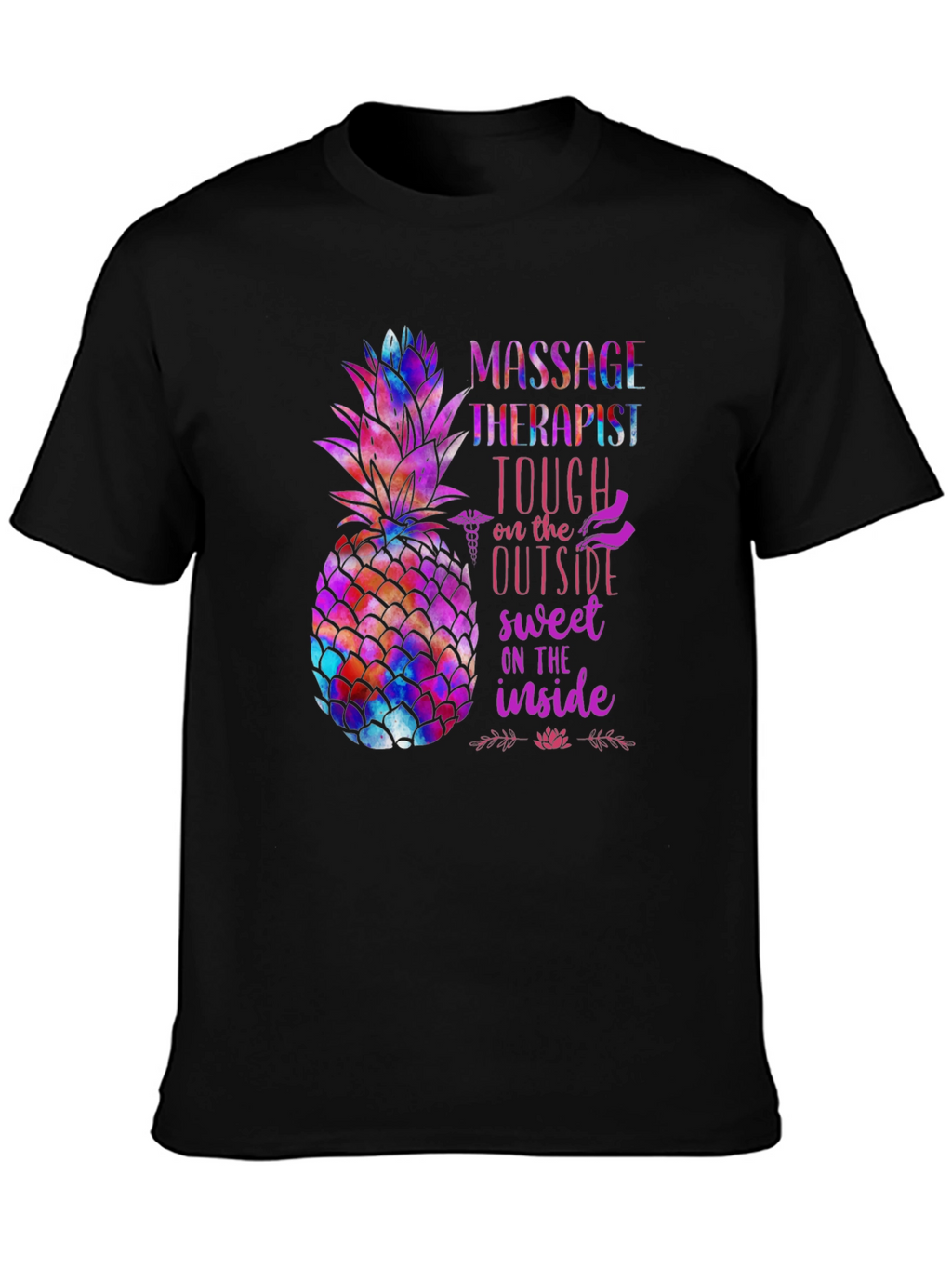Massage Therapist Pineapple Graphic Tee