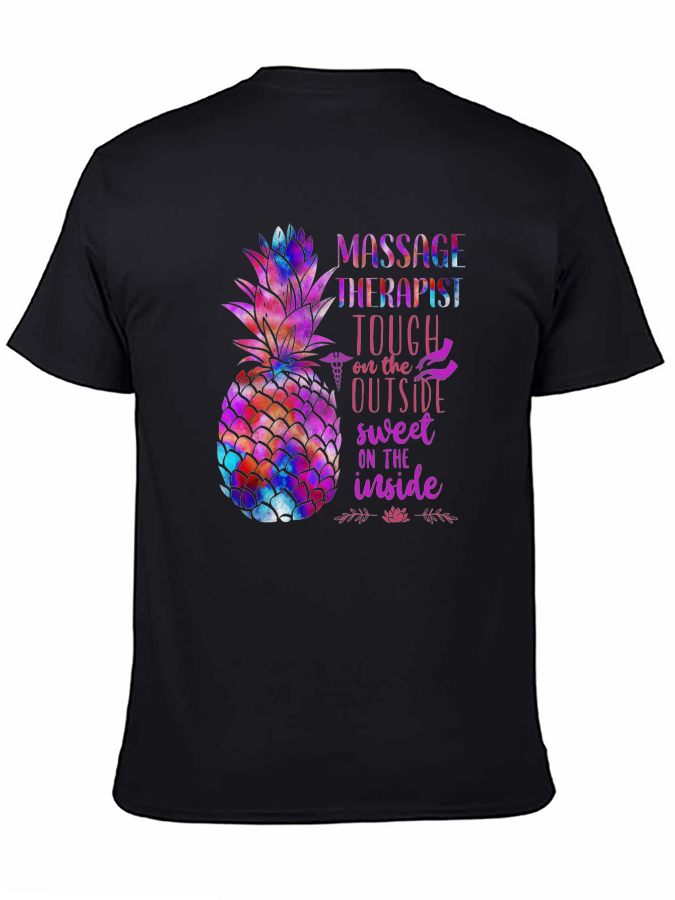 Massage Therapist Pineapple Graphic Tee