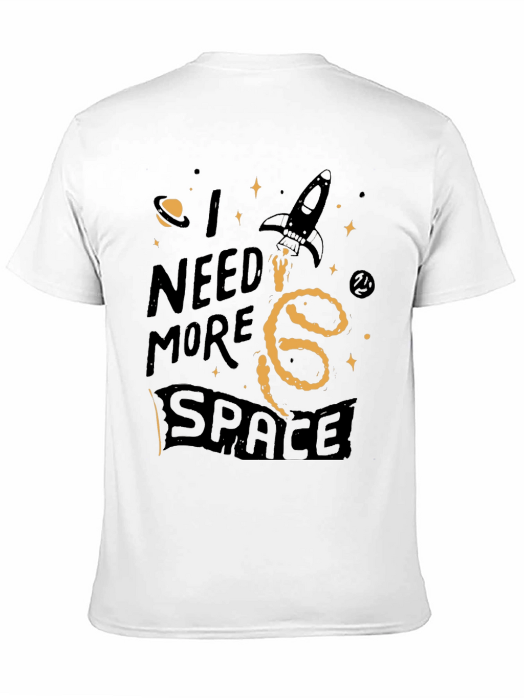 I Need More Space Graphic Tee - Black