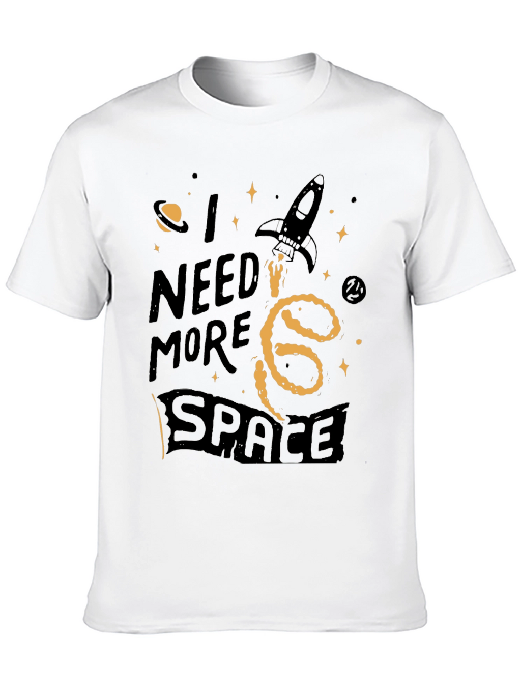 I Need More Space Graphic Tee - Black