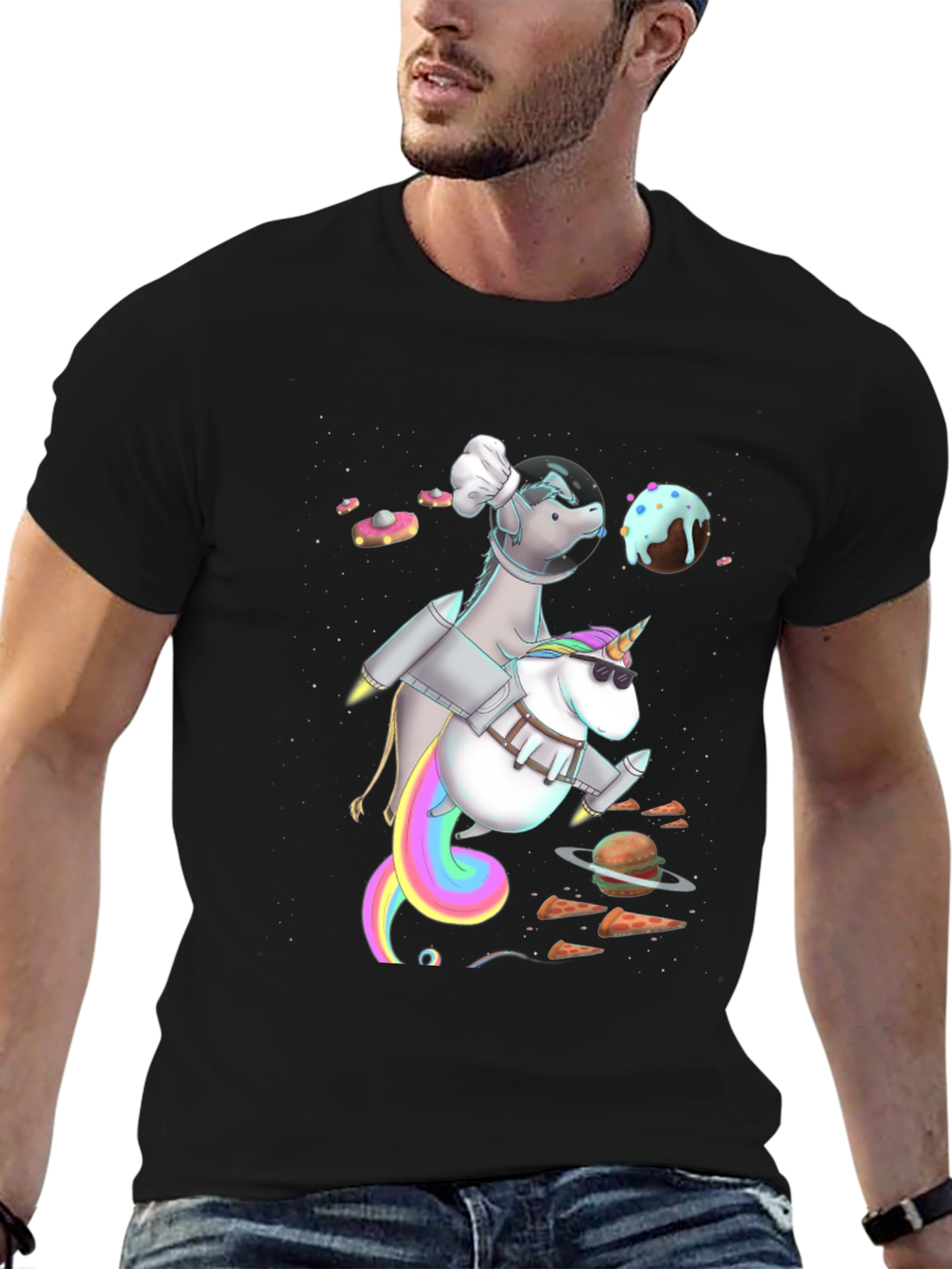 Unicorn Chef Space T-Shirt