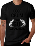 Keep Calm and Go Fishing Graphic Tee