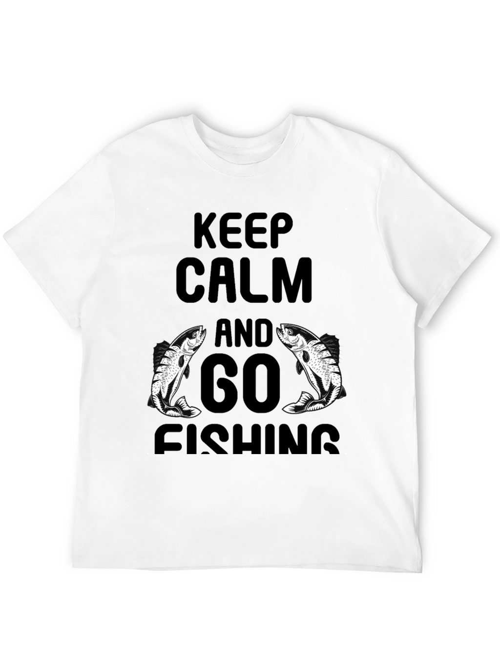 Keep Calm and Go Fishing Graphic Tee