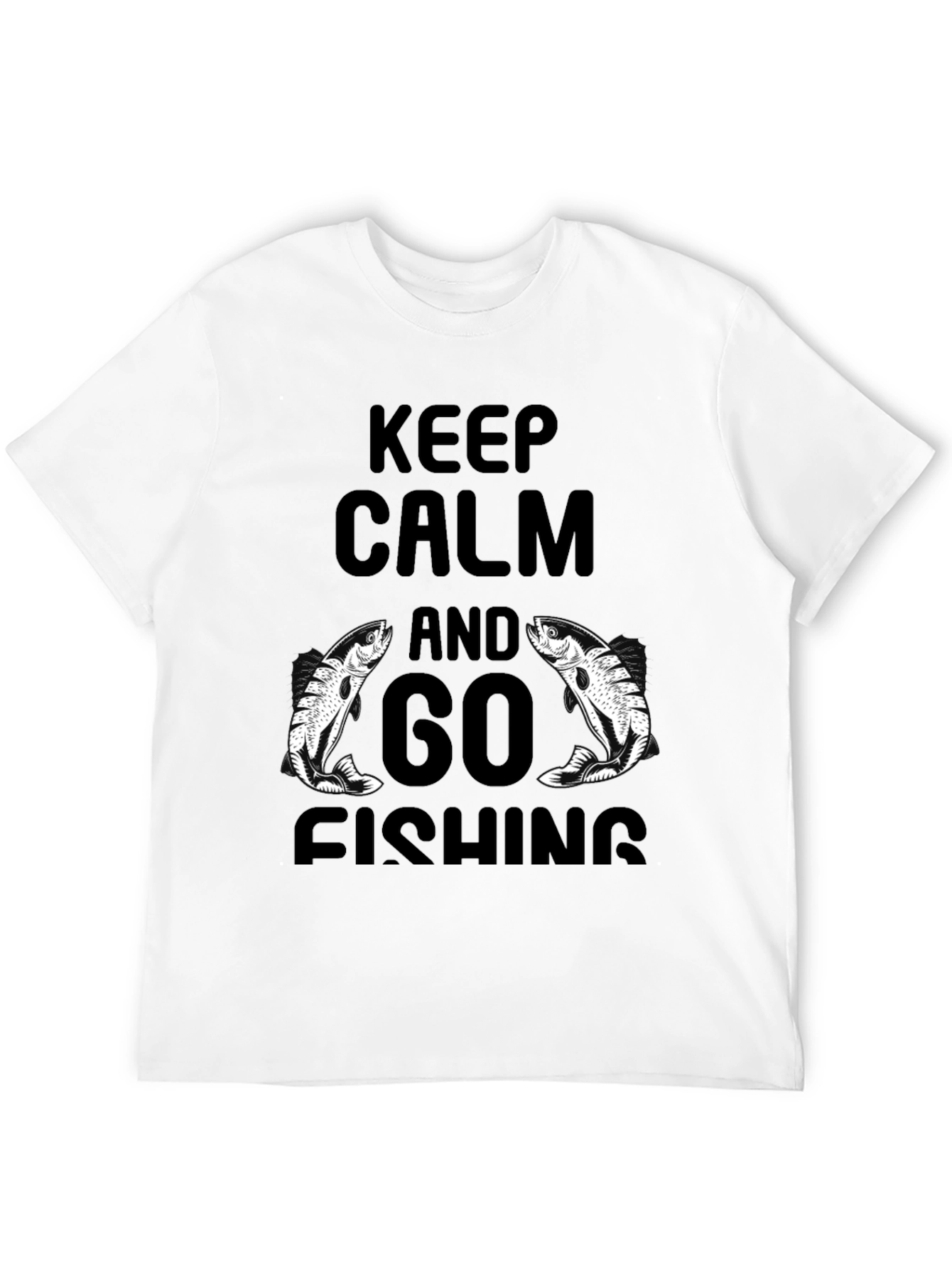 Keep Calm and Go Fishing Graphic Tee