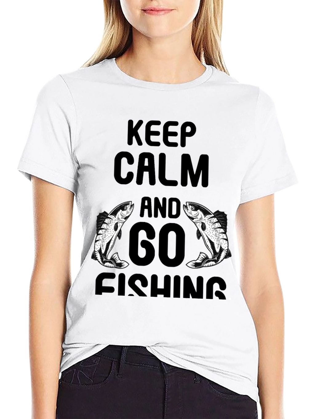 Keep Calm and Go Fishing Graphic Tee
