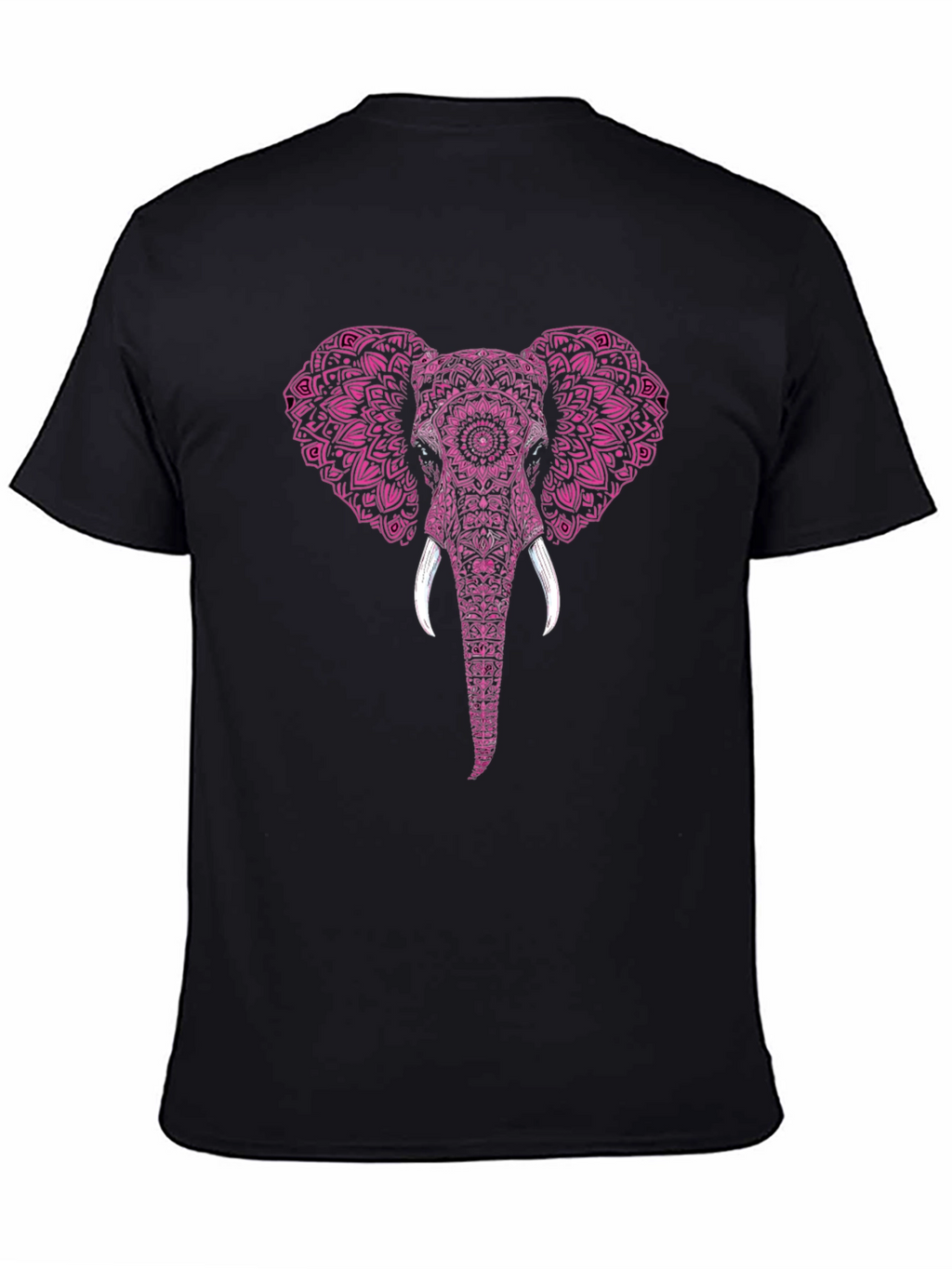Elephant Mandala Print Mens T-Shirt