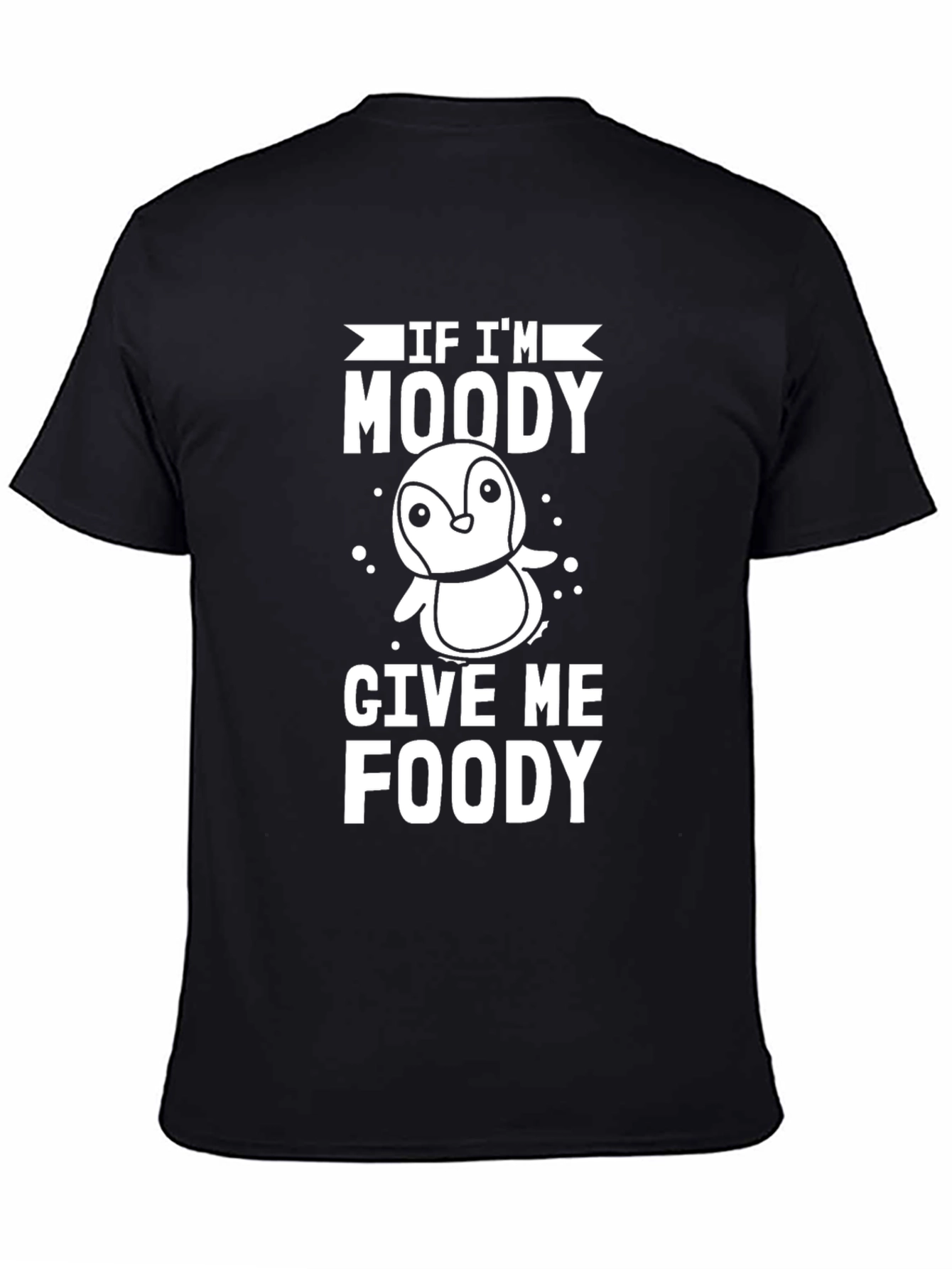Moody Penguin Foodie T-Shirt