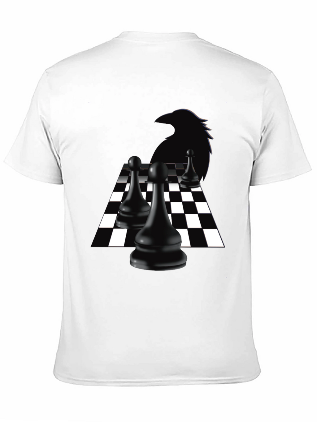 Raven Chess T-Shirt - Black