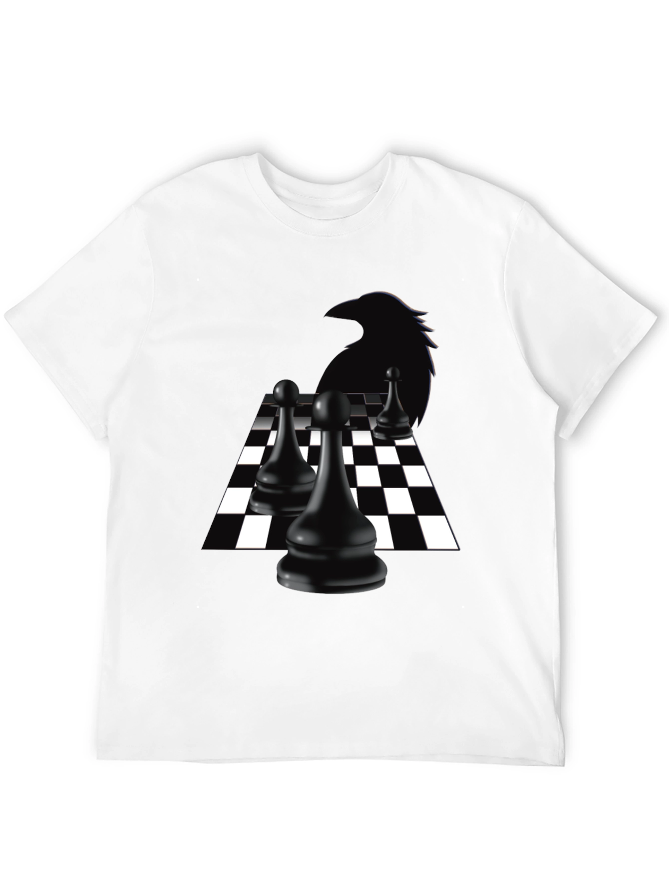 Raven Chess T-Shirt - Black