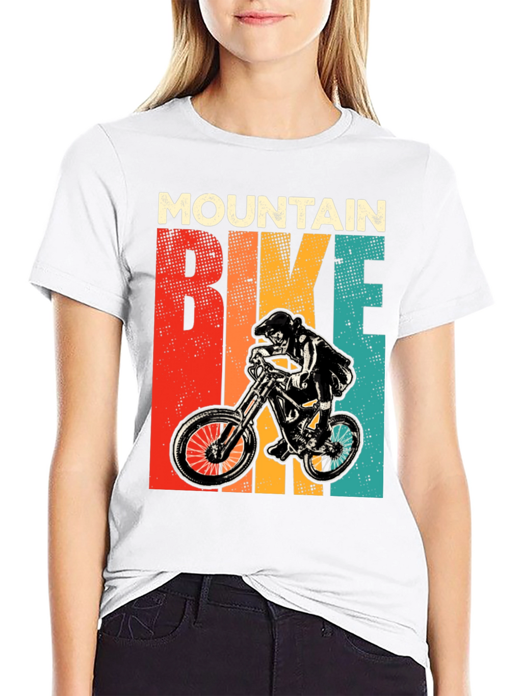 Mountain Bike Graphic Tee Retro Style