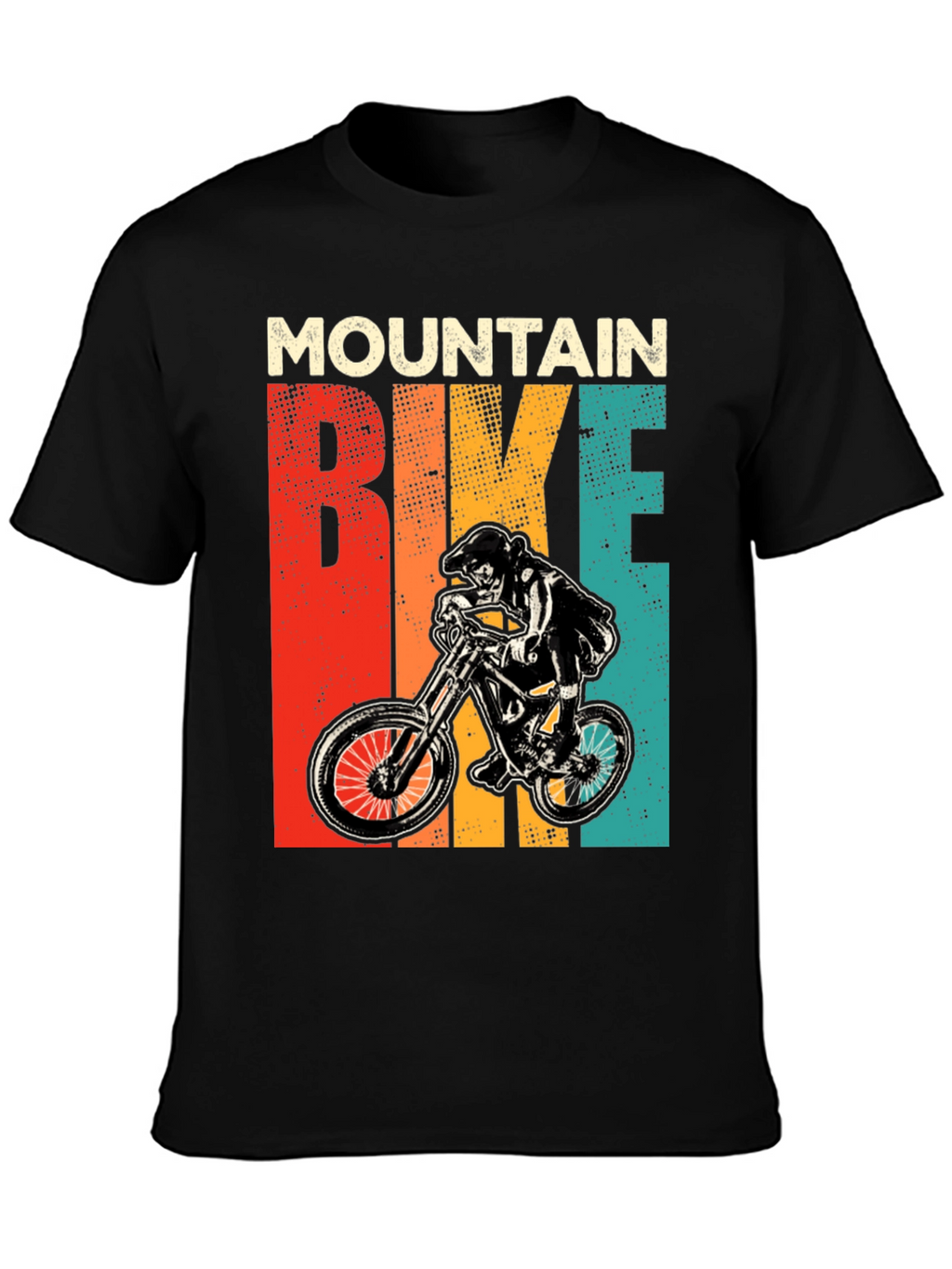 Mountain Bike Graphic Tee Retro Style