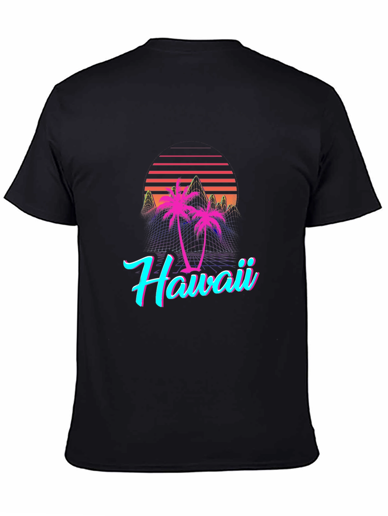 Retro Hawaii T-Shirt - Vaporwave Palm Design