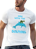Ride With Dolphins T-Shirt
