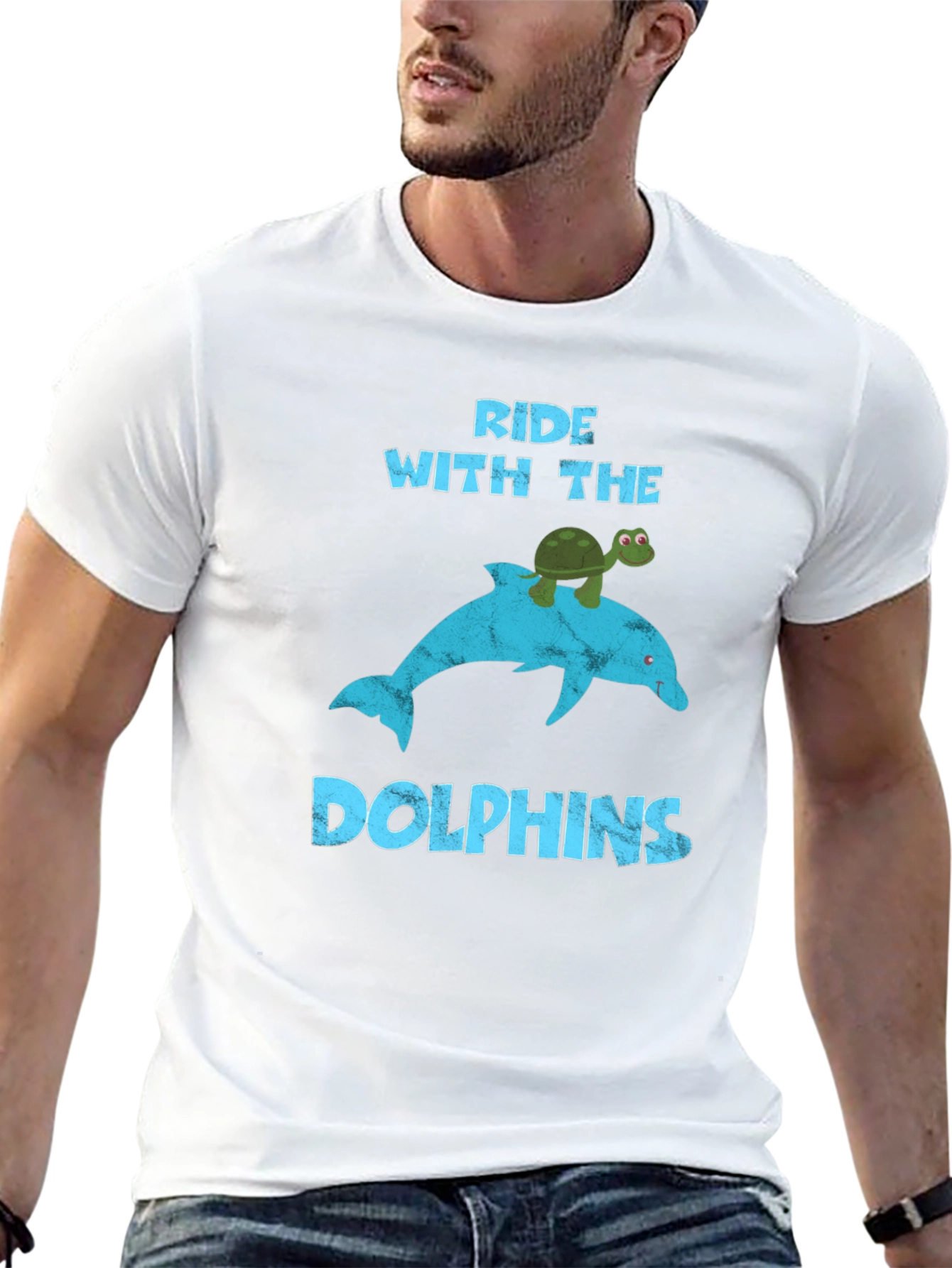 Ride With Dolphins T-Shirt