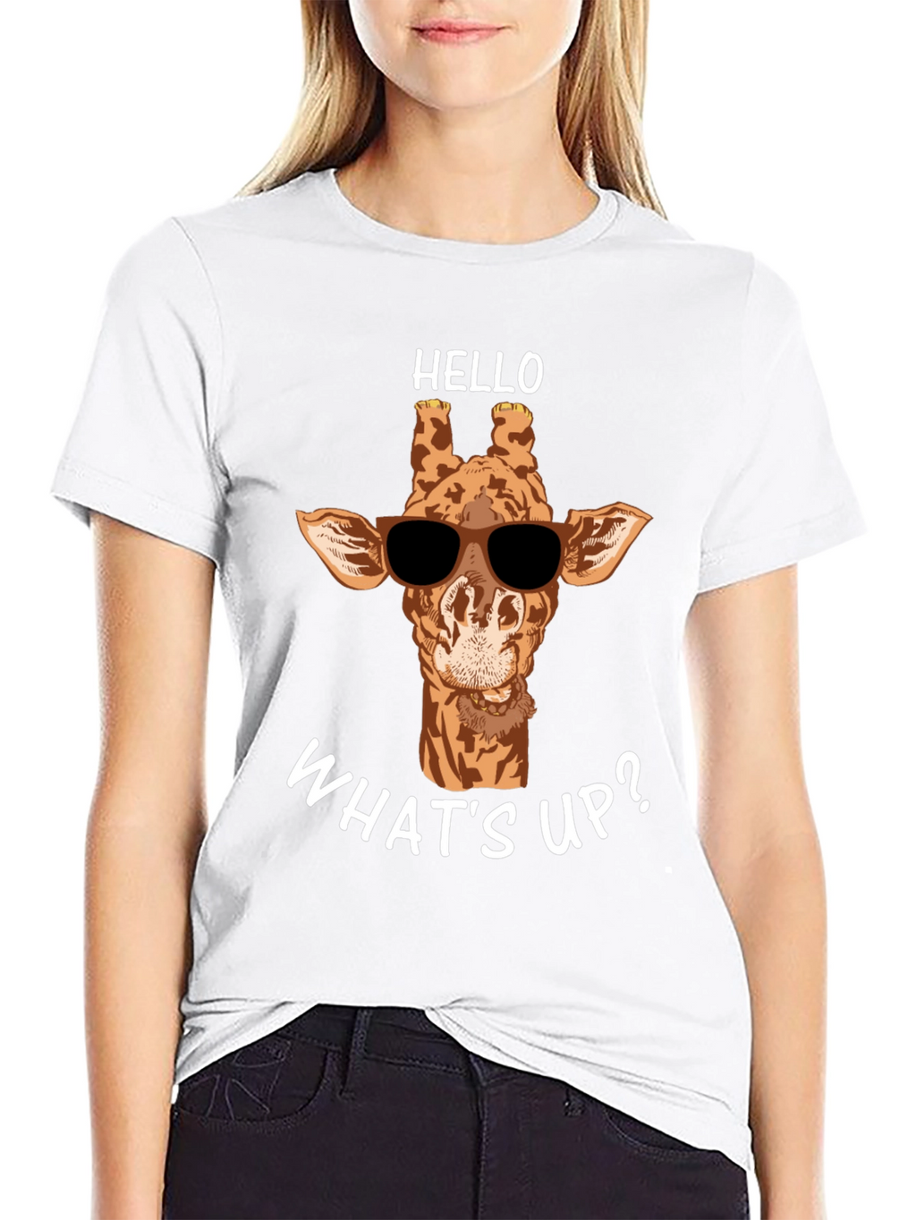 Cool Giraffe T-Shirt - Hello Whats Up?