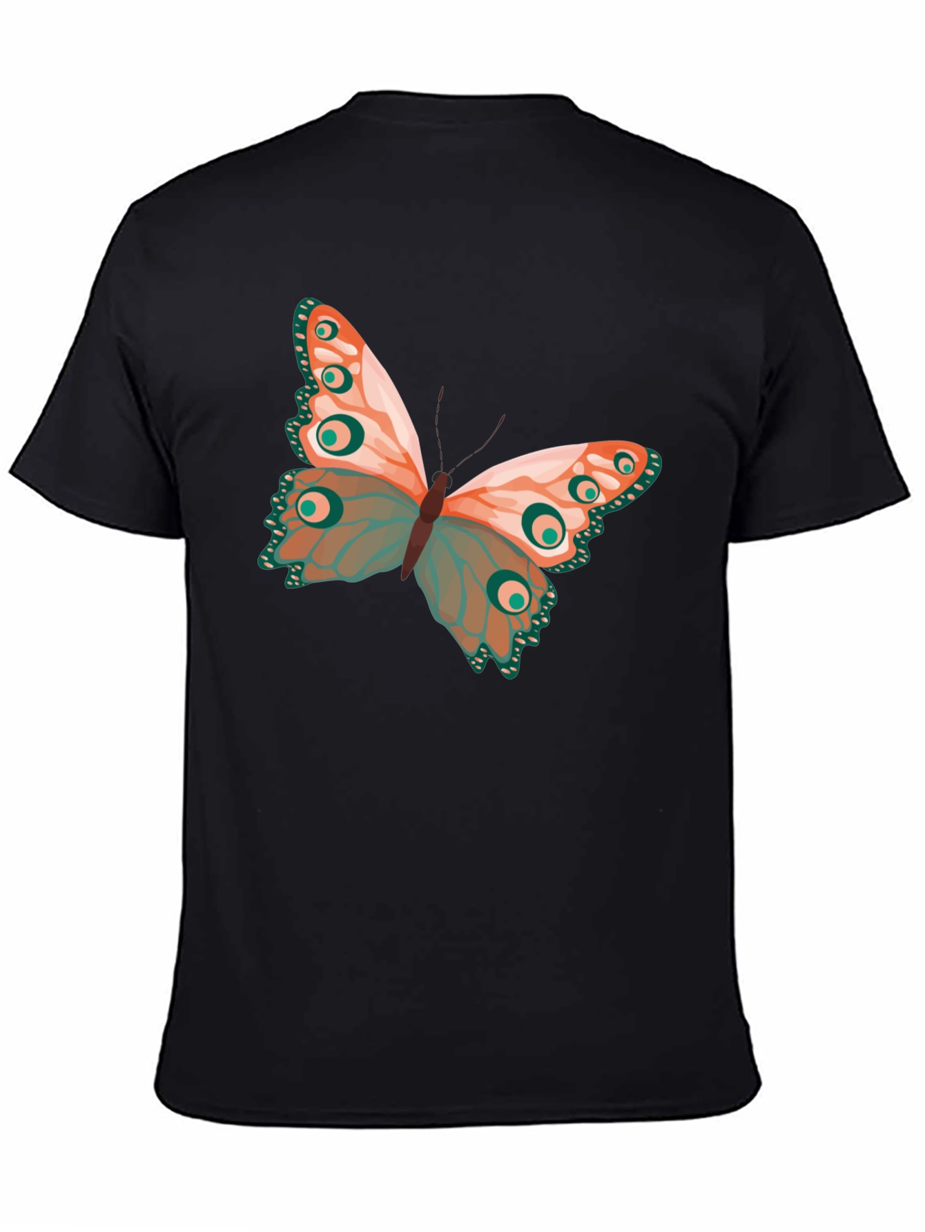 Butterfly Graphic Black Tee - Stylish & Unique!