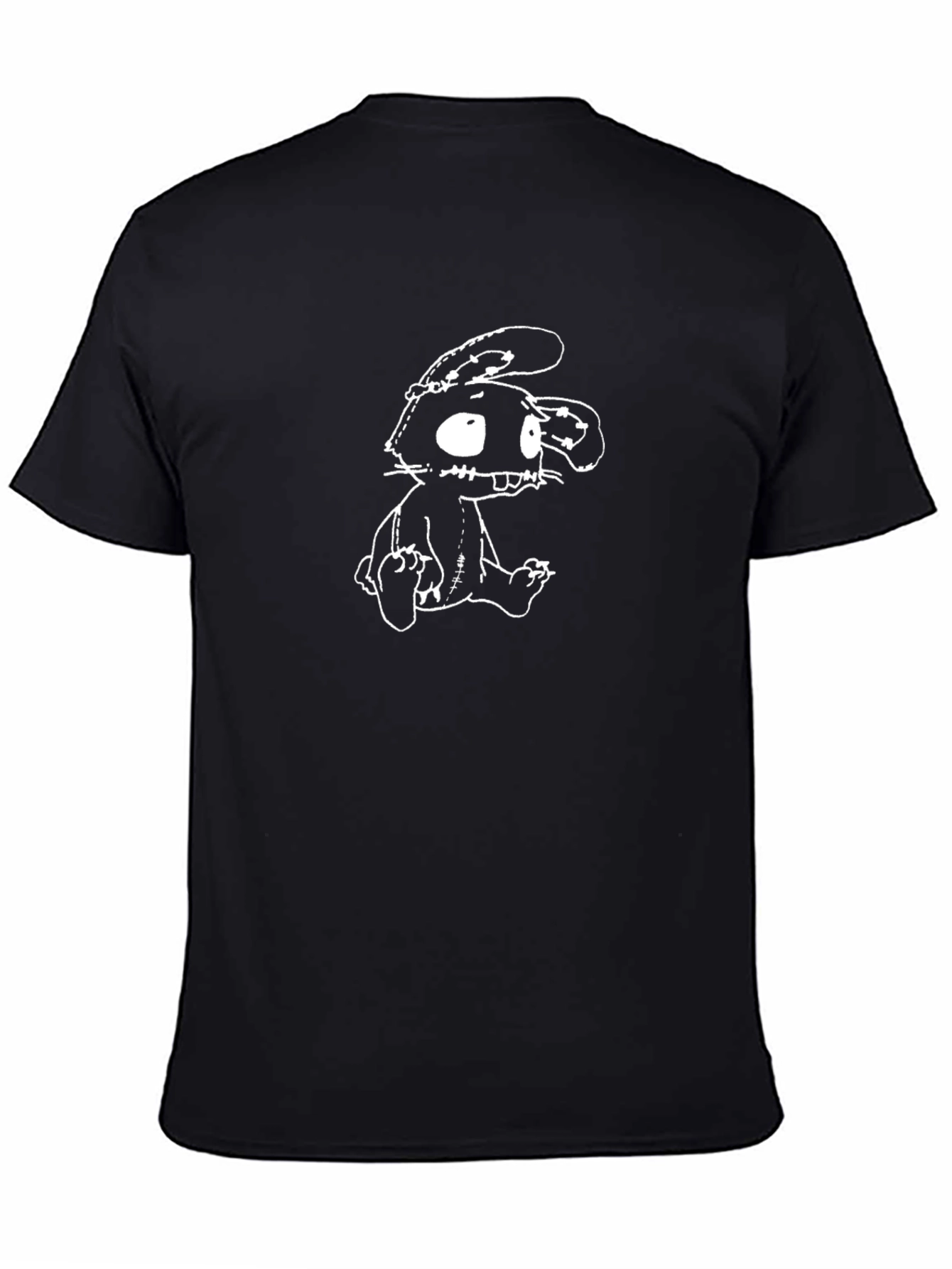 Creepy Bunny Black T-Shirt