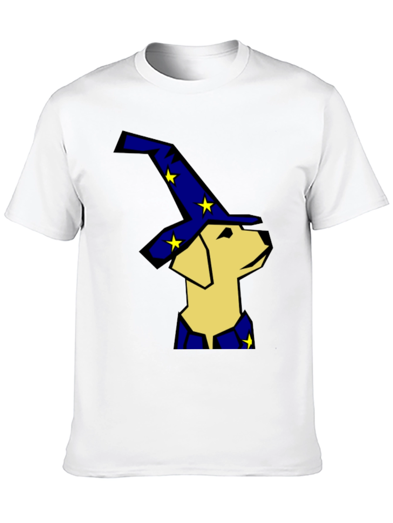 Wizard Dog T-Shirt - Black Cotton Tee