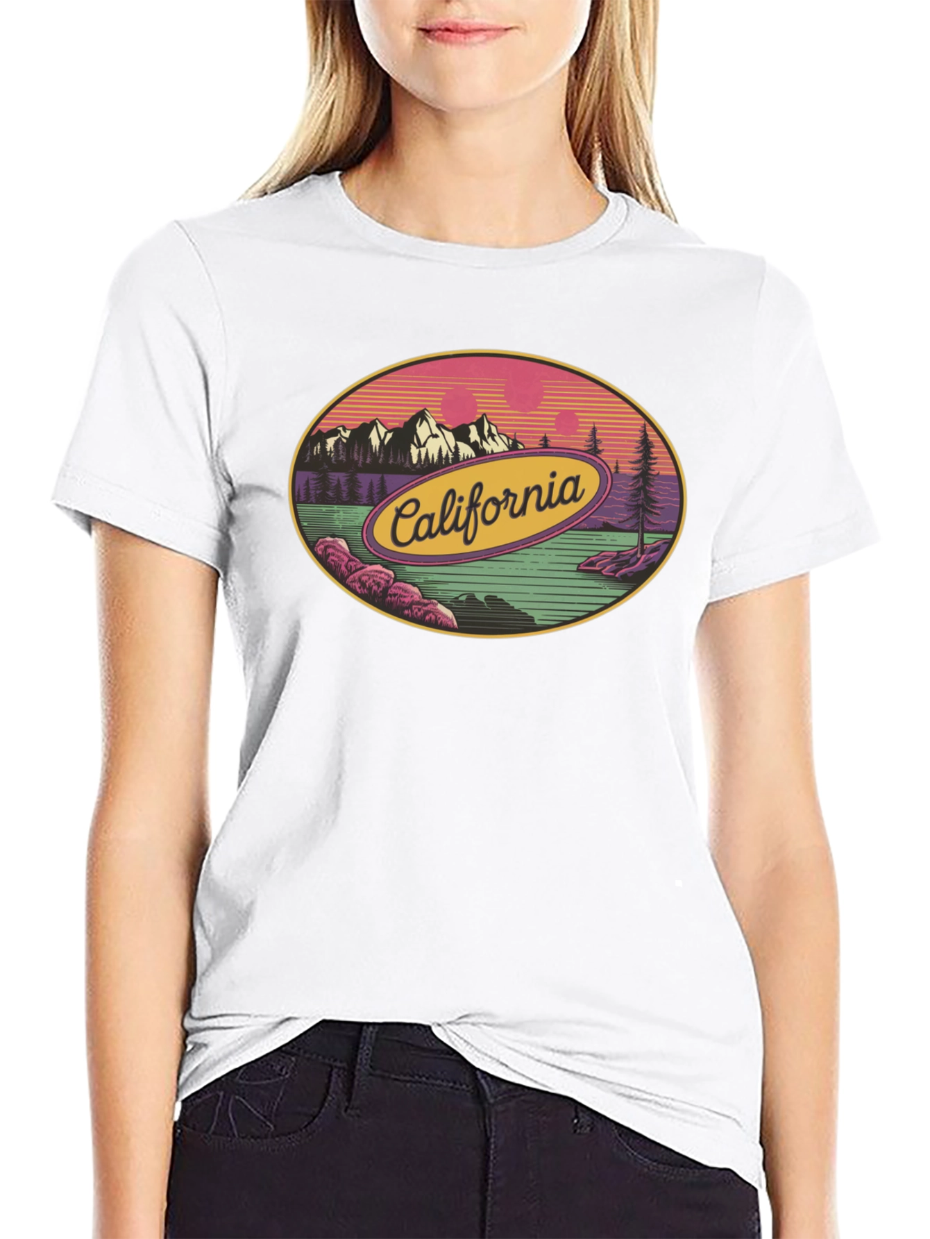 California Graphic Tee - Retro Style