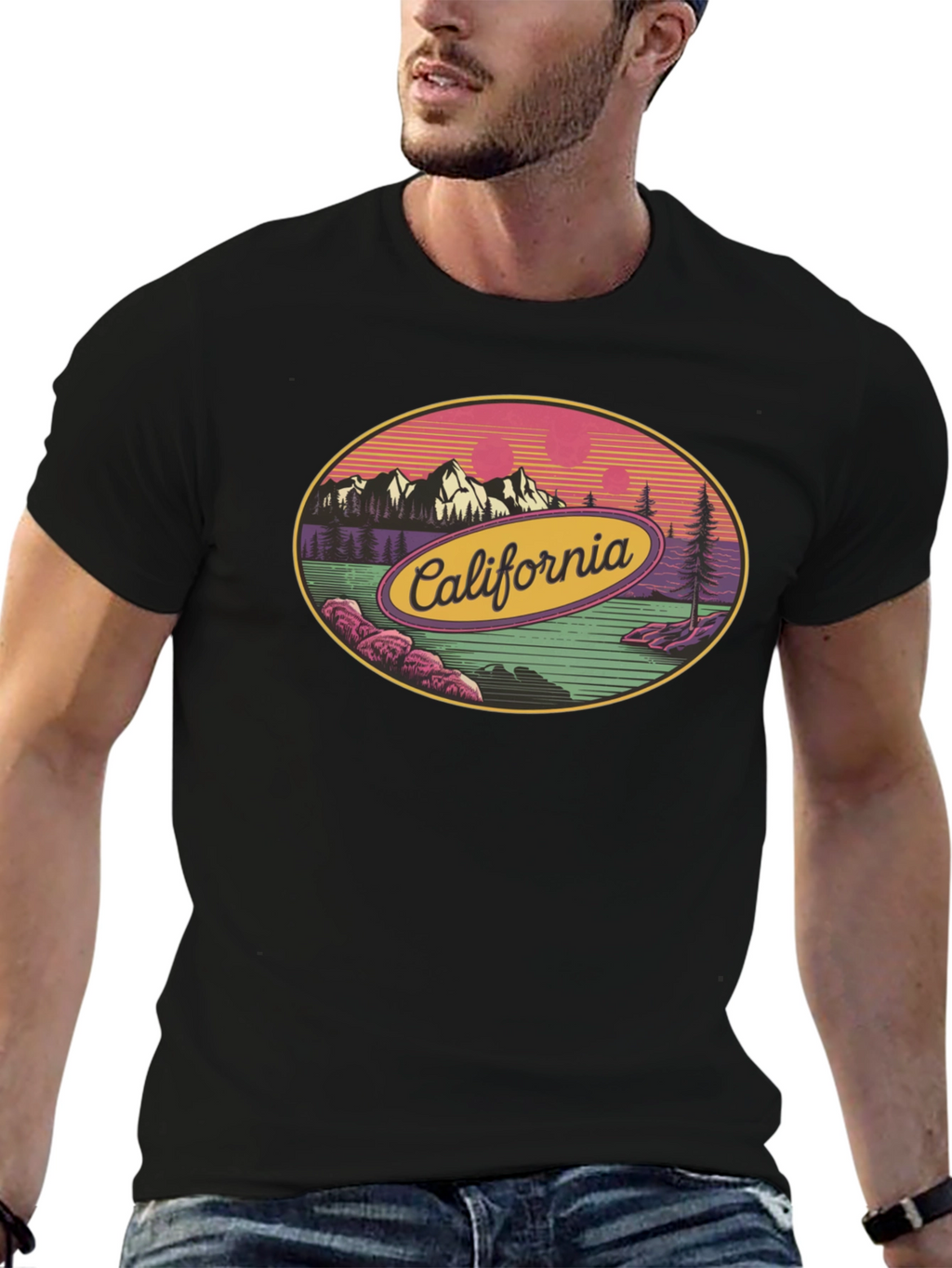 California Graphic Tee - Retro Style