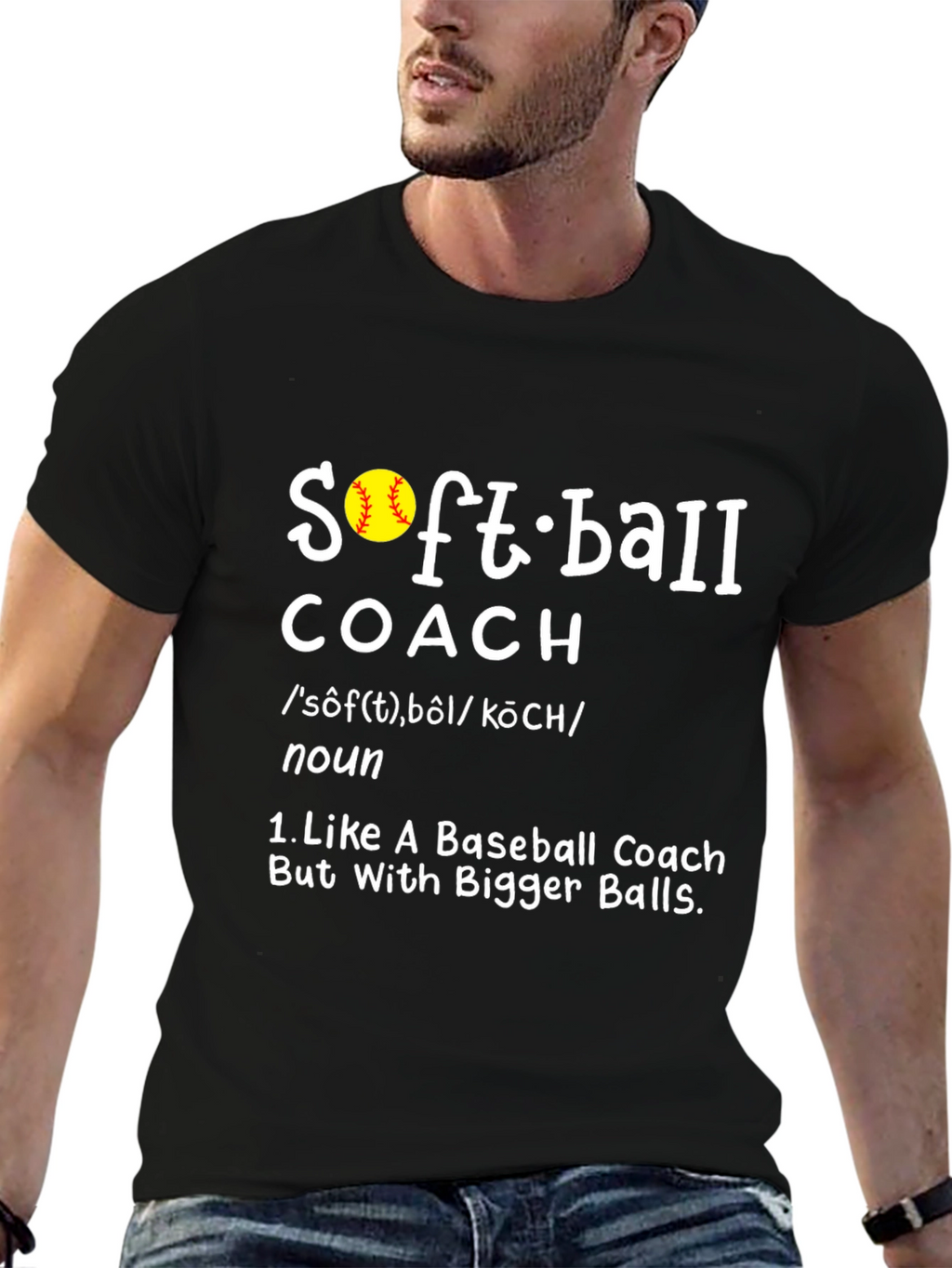 Softball Coach T-Shirt - Funny Definition Design