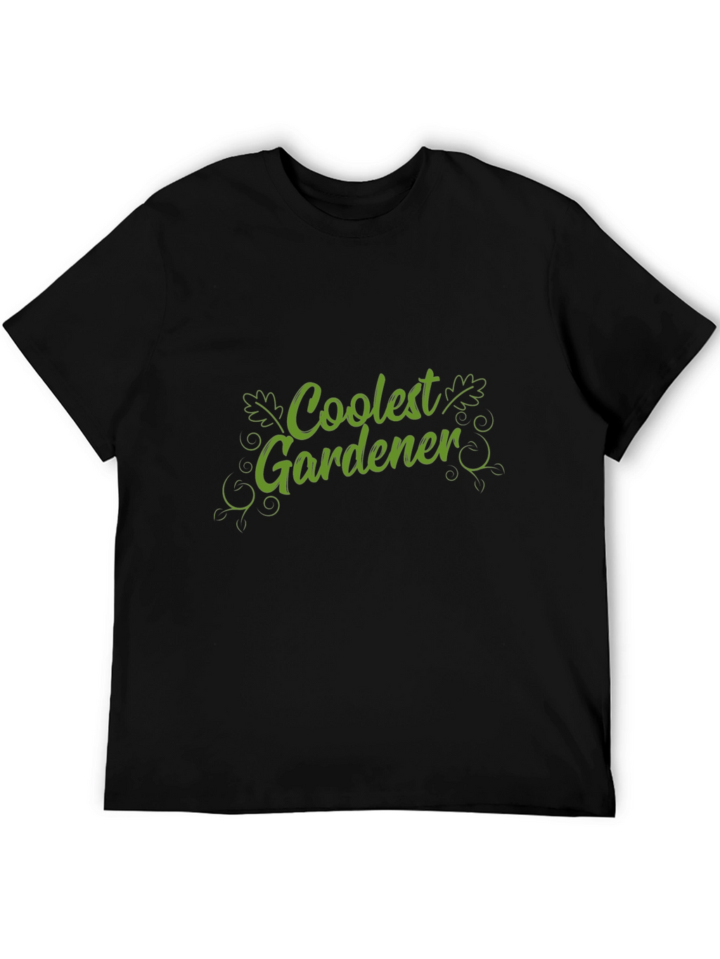 Coolest Gardener Black Graphic T-Shirt