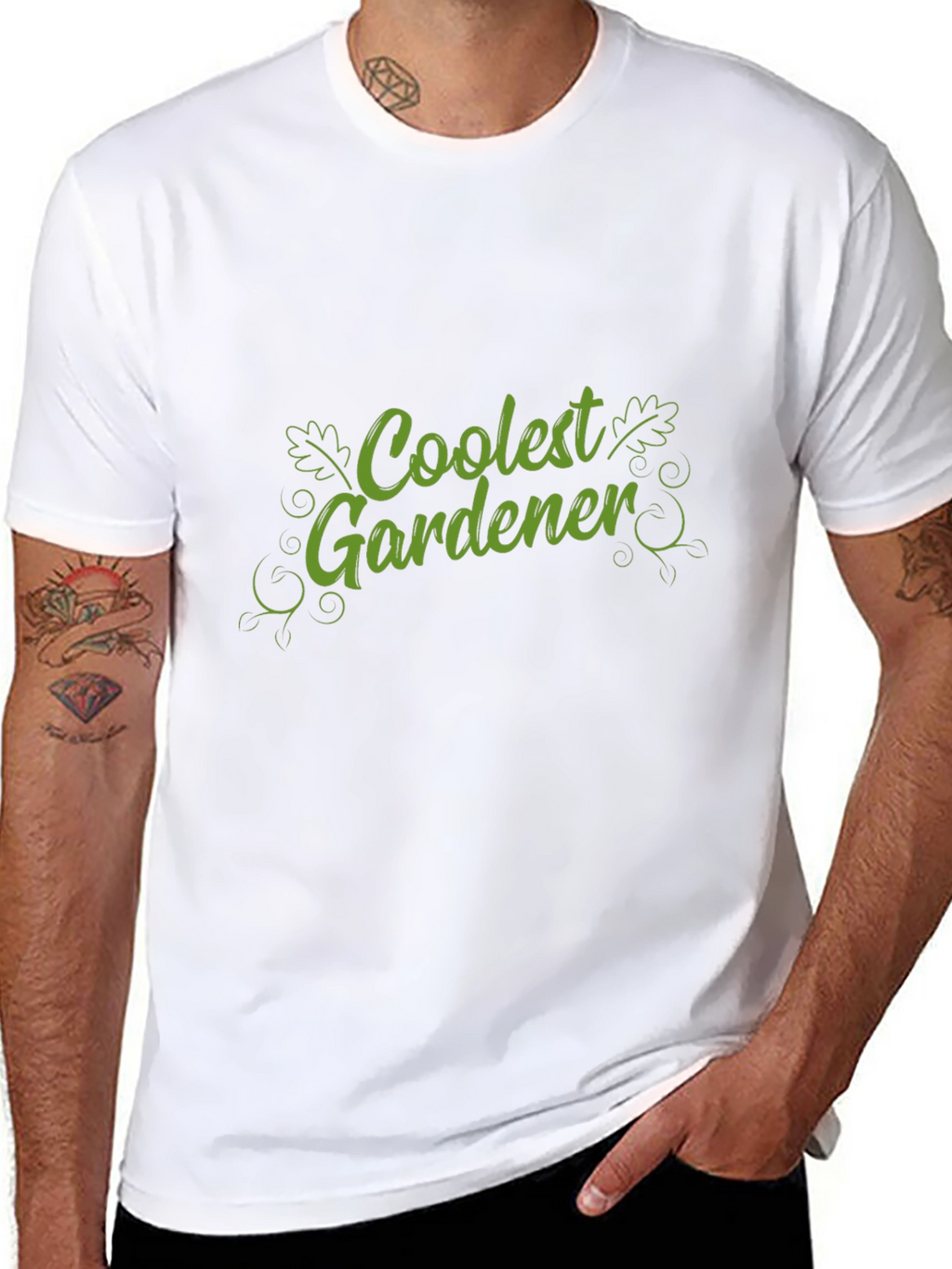 Coolest Gardener Black Graphic T-Shirt