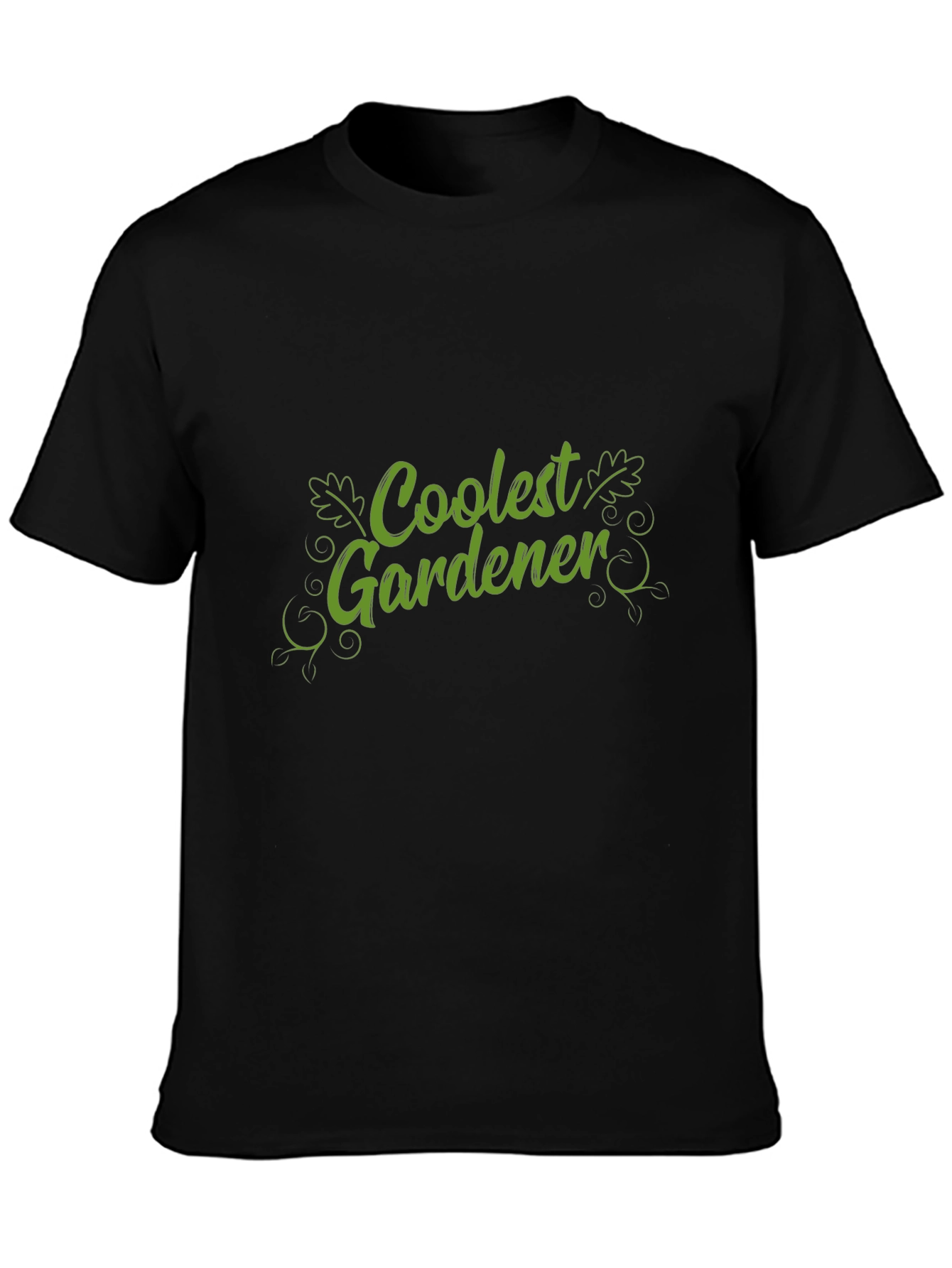 Coolest Gardener Black Graphic T-Shirt