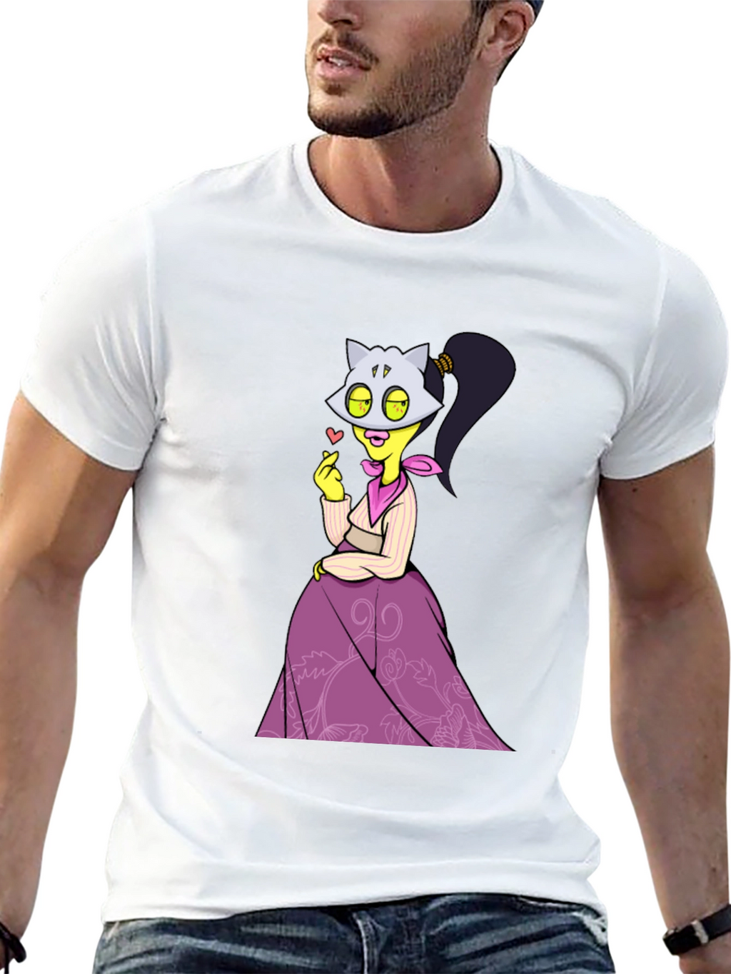 Cartoon Character Graphic T-Shirt
