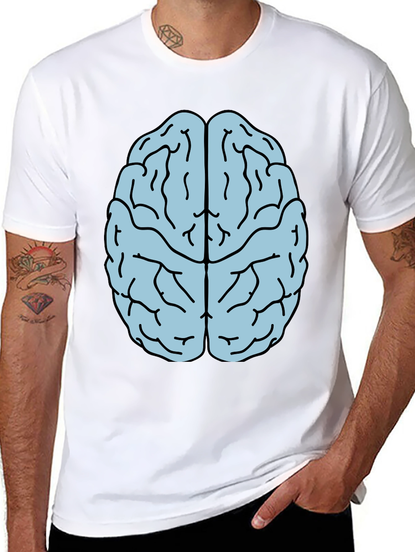 Brain Graphic T-Shirt - Smart Style