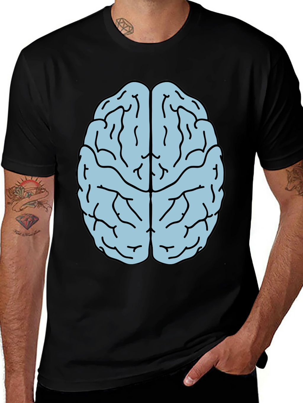 Brain Graphic T-Shirt - Smart Style