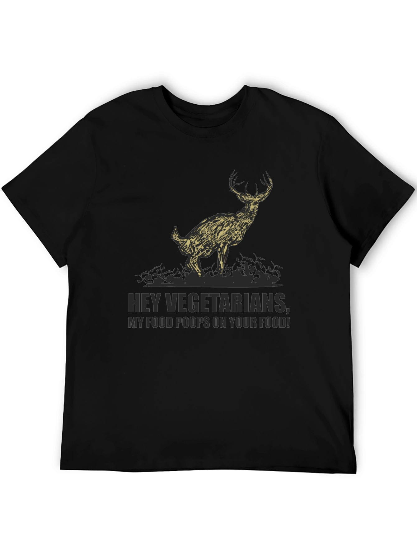 Humorous Deer Graphic T-Shirt