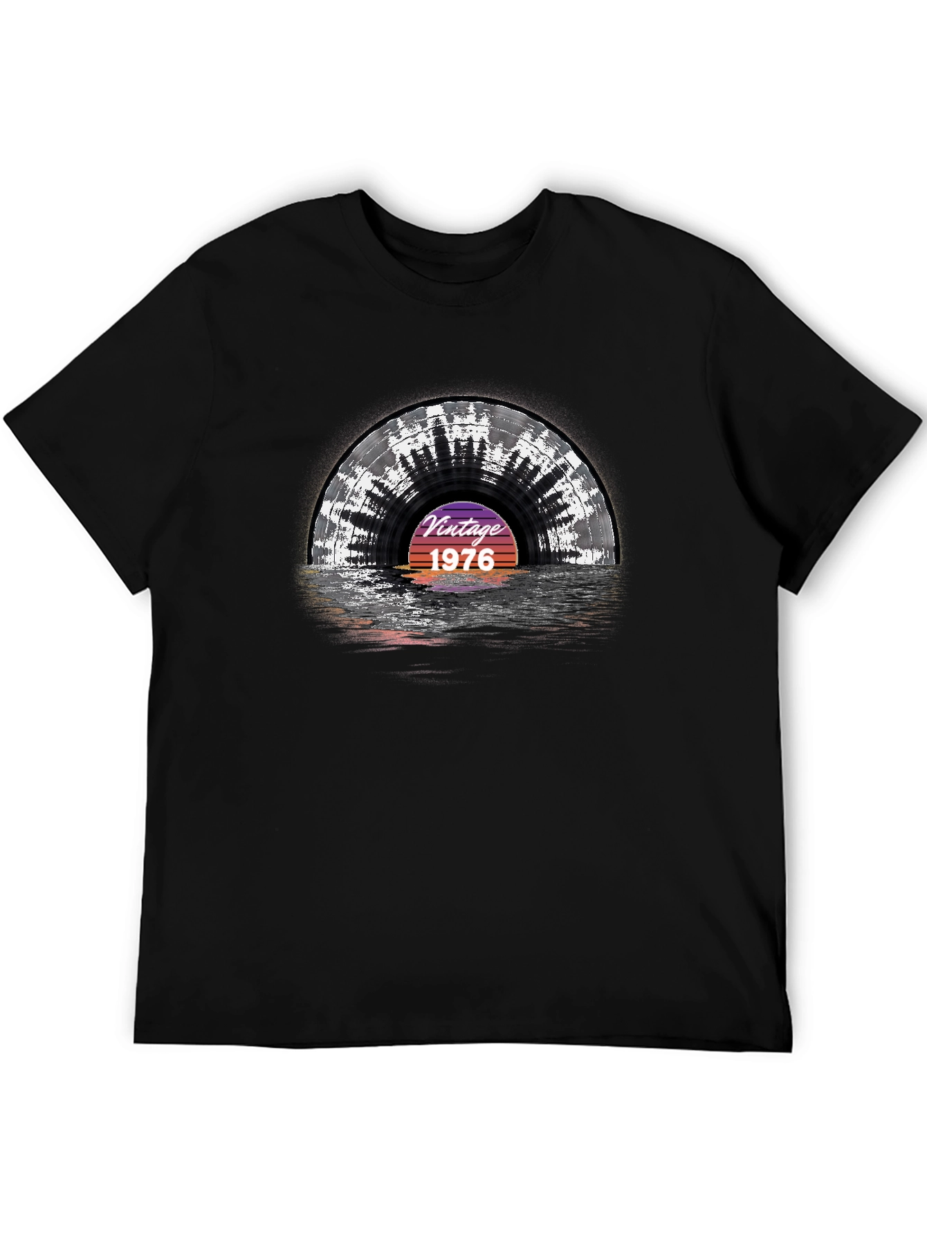 Vintage 1976 Record Graphic T-Shirt
