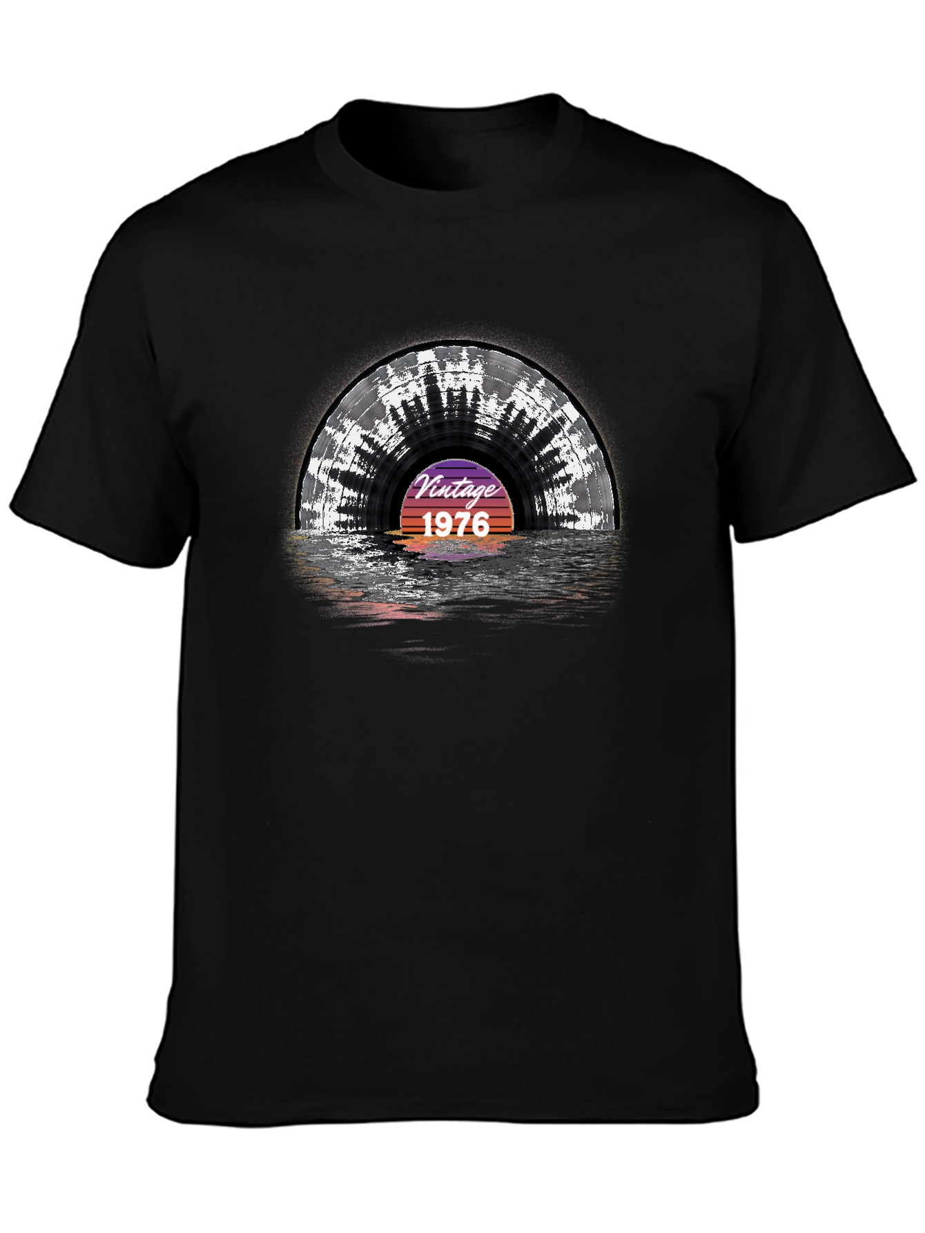 Vintage 1976 Record Graphic T-Shirt