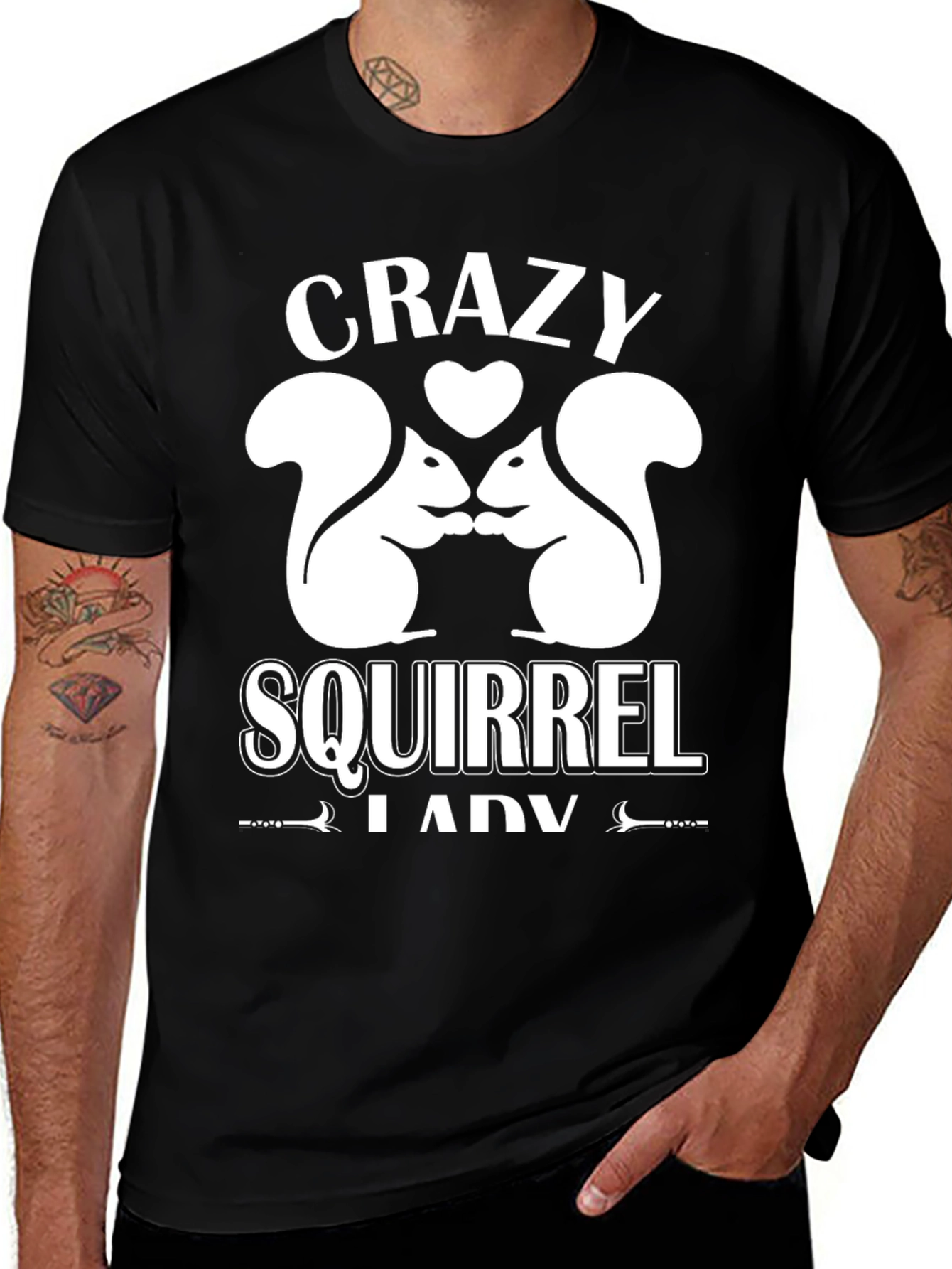 Crazy Squirrel Lady T-Shirt - Cute Animal Lover Tee
