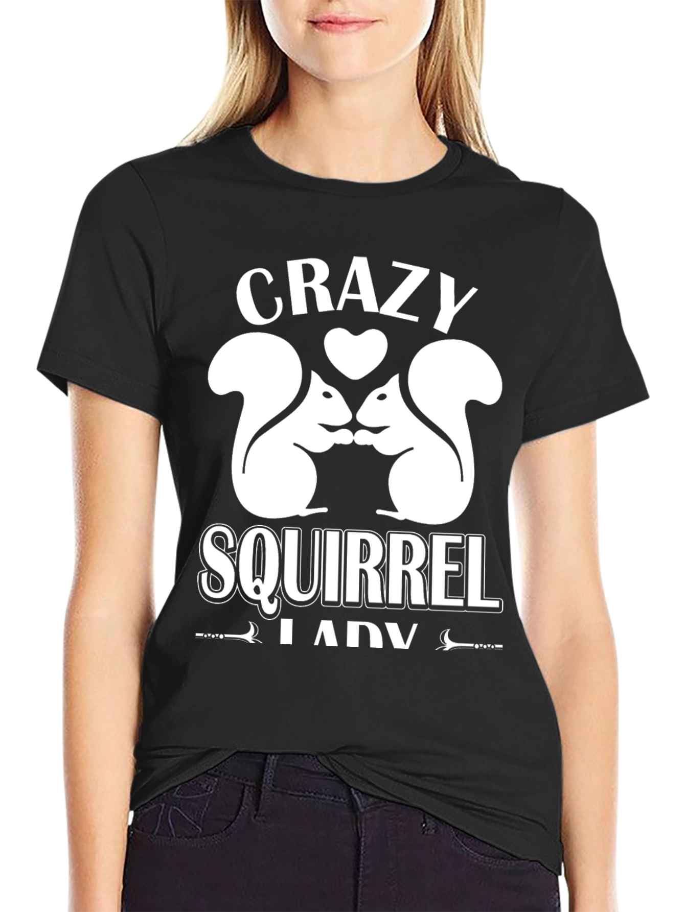 Crazy Squirrel Lady T-Shirt - Cute Animal Lover Tee