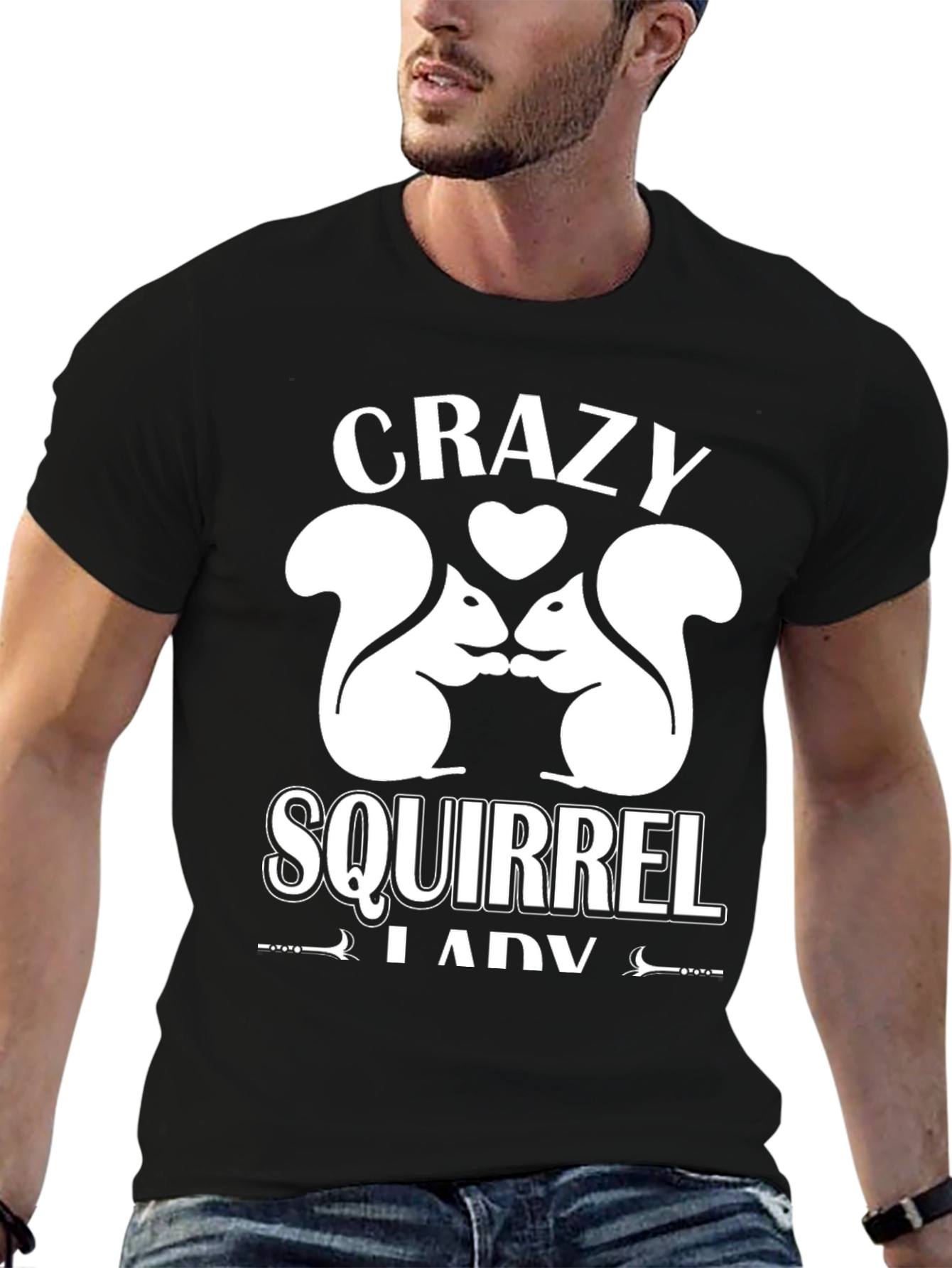 Crazy Squirrel Lady T-Shirt - Cute Animal Lover Tee