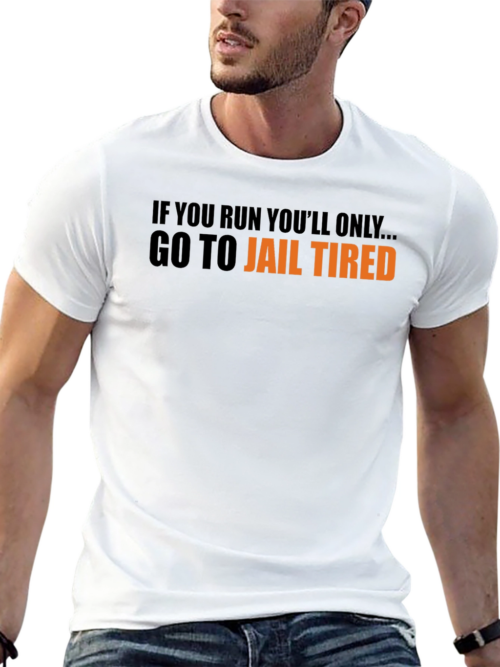 Go To Jail Tired Graphic Tee