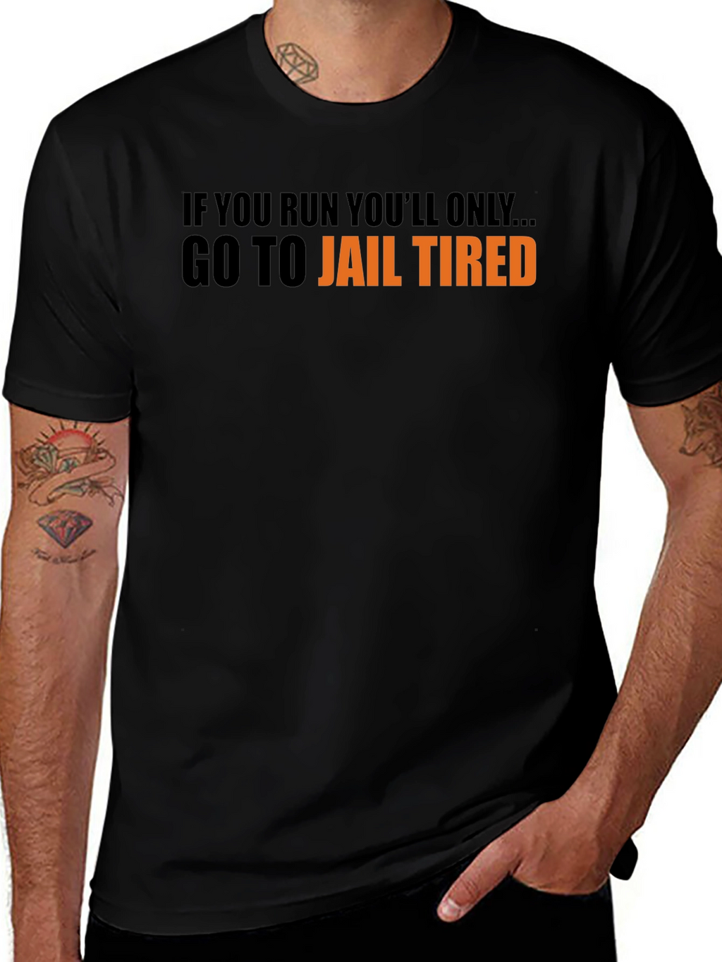 Go To Jail Tired Graphic Tee