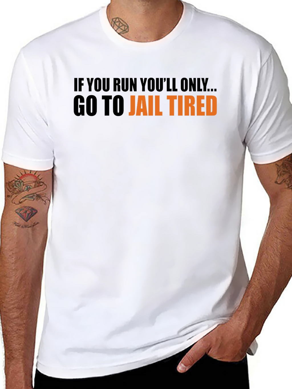 Go To Jail Tired Graphic Tee